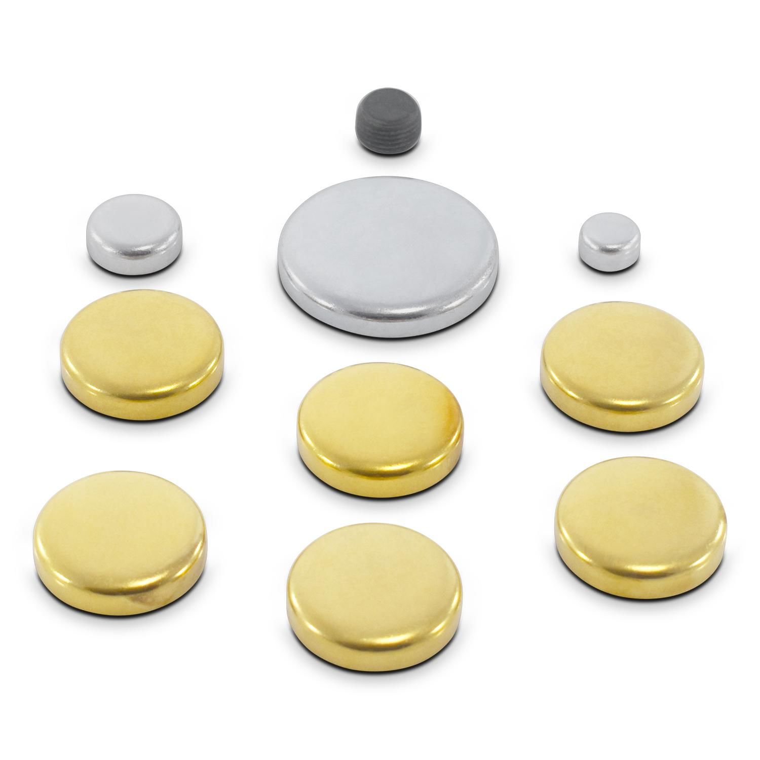 Proform Brass Freeze Plug Kit for Oldsmobile V8 Engines