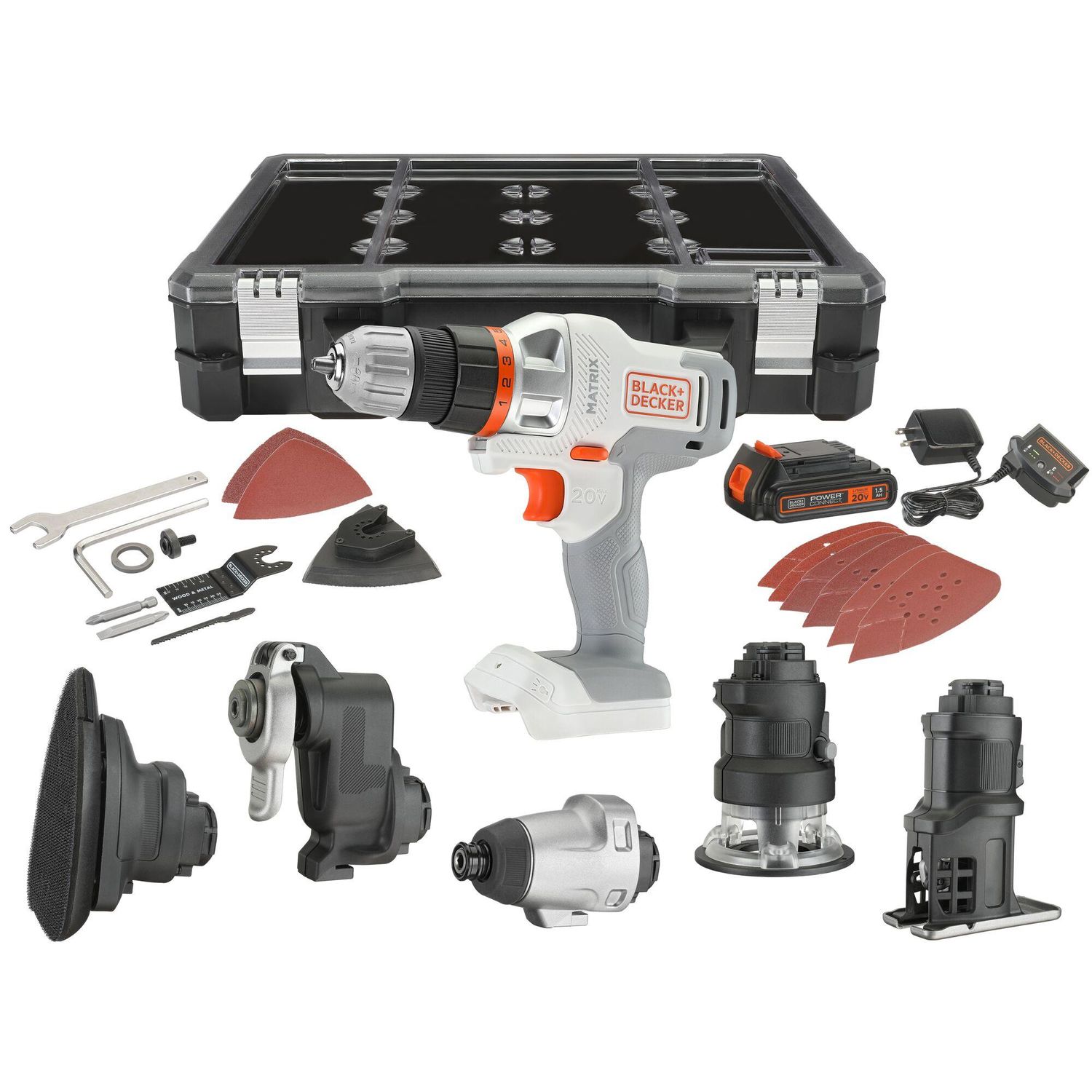 Black Decker 20 Volt MAX Matrix Cordless Combo 6 Tool Kit