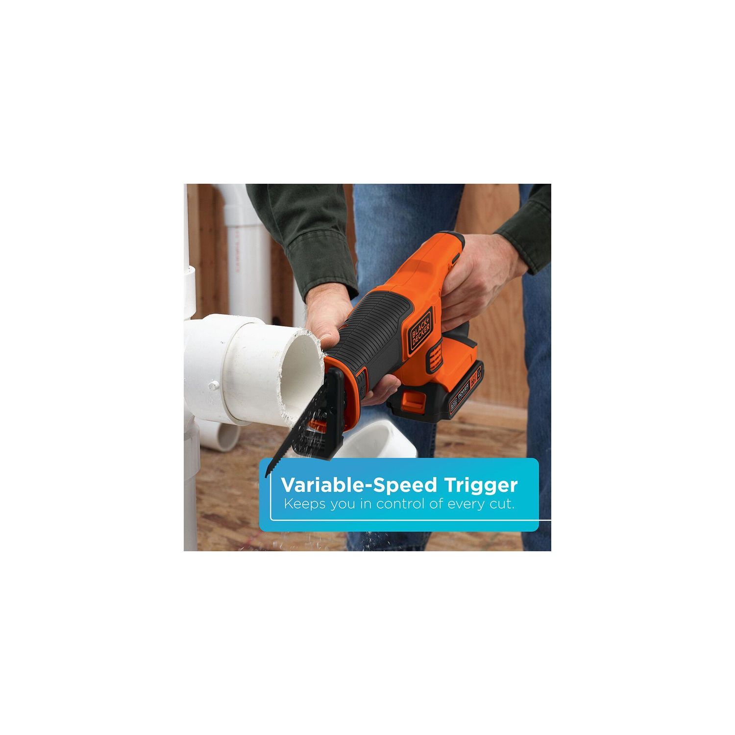 Black & decker bdcr20c 20v max variable speed cordless reciprocating saw hotsell