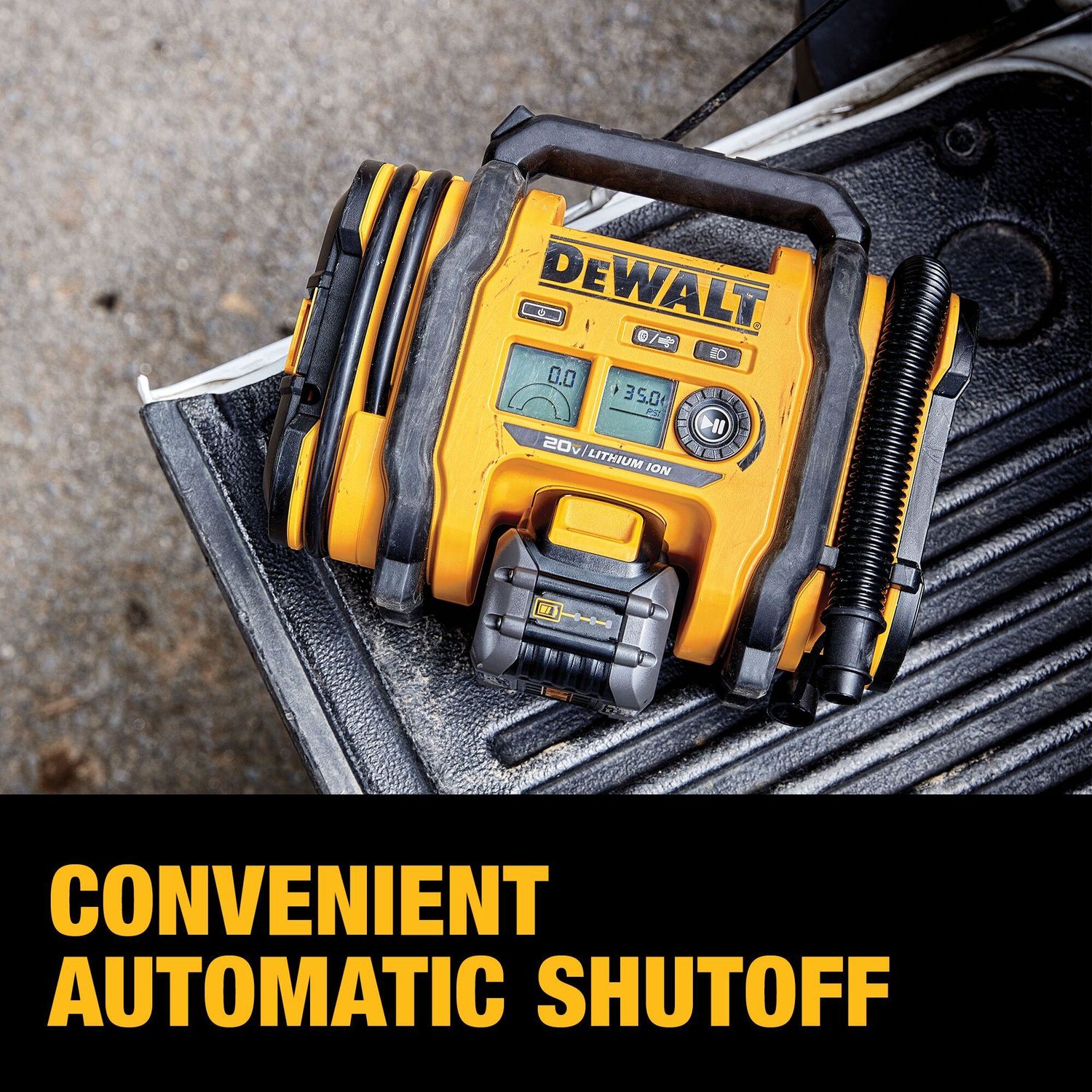 Tire Inflator for DEWALT 20V MAX Battery, Portable Air Compressor Auto Tire  Pump