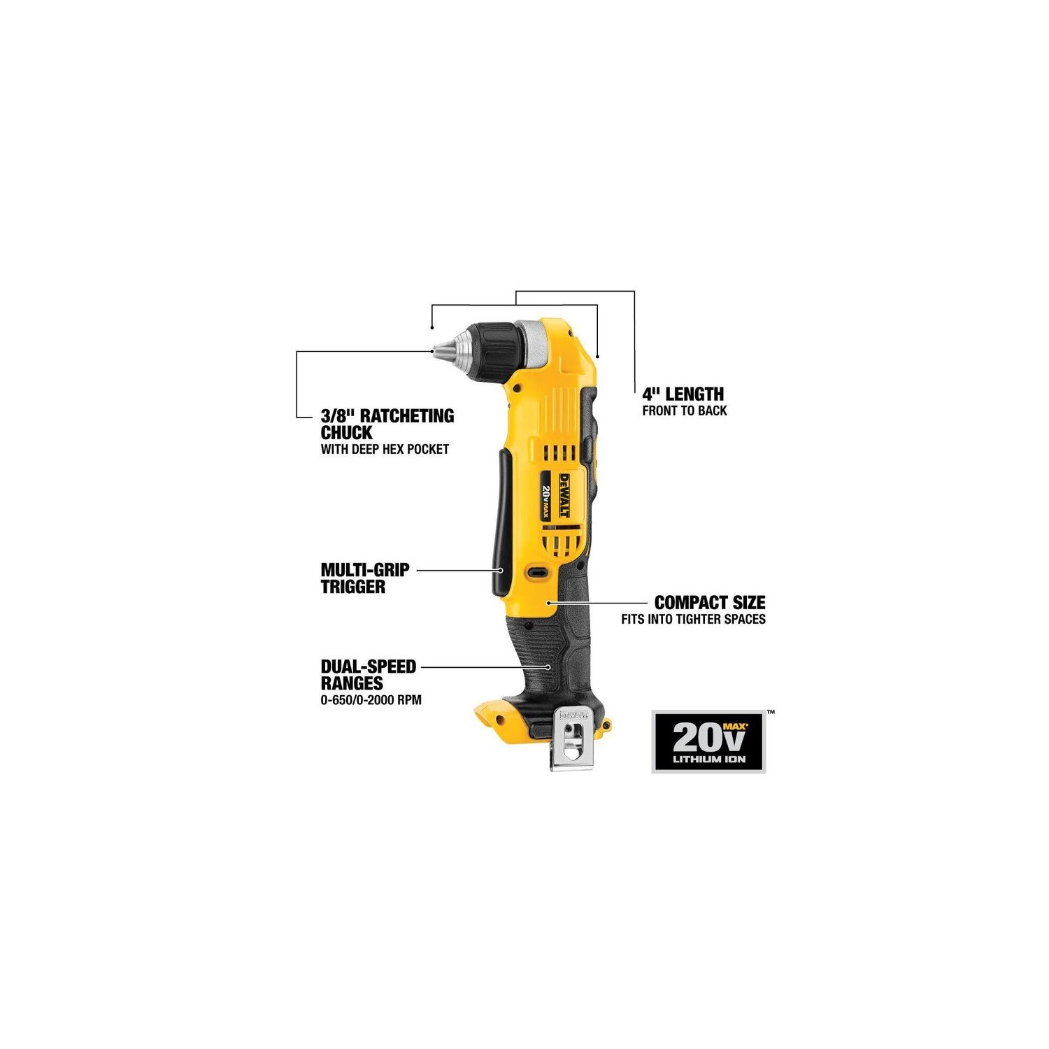 Dewalt 20 volt right angle drill hotsell