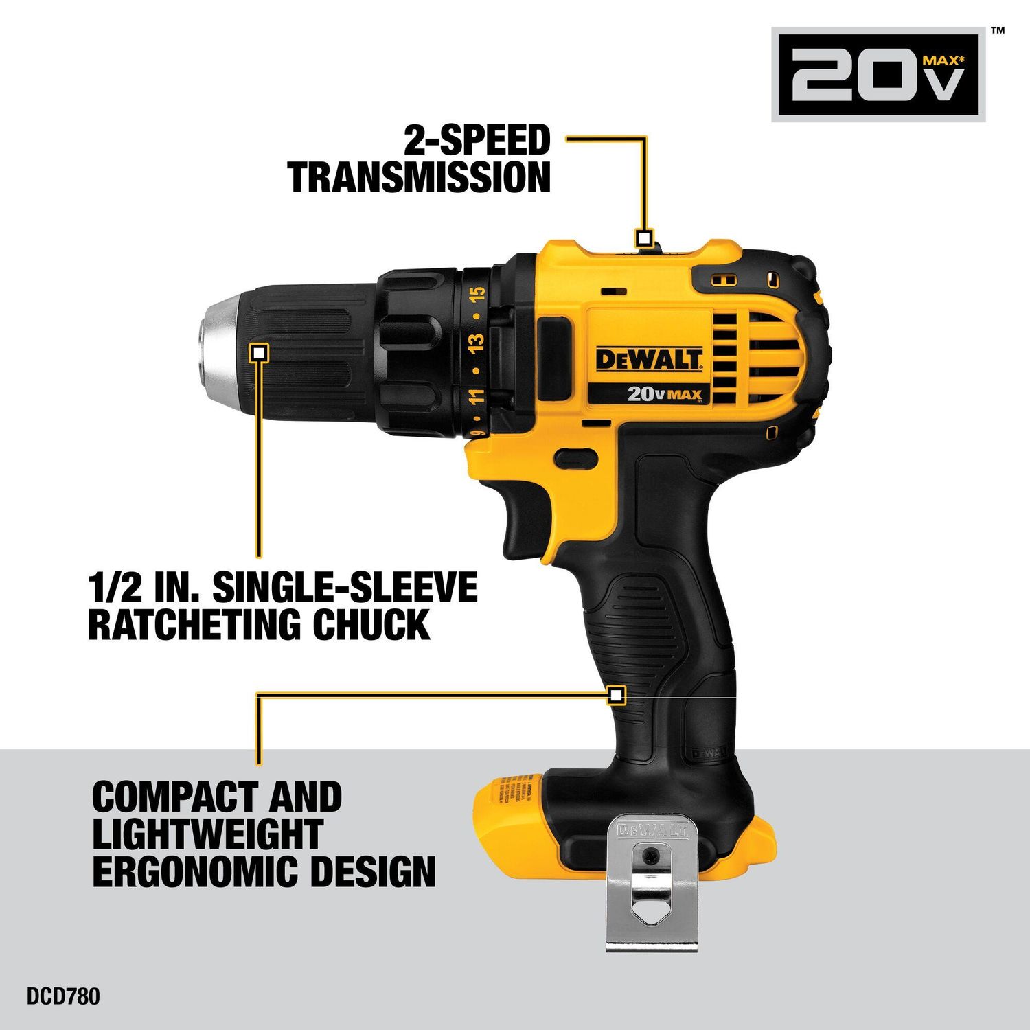 Dewalt DCF885 20-Volt Max Lithium-Ion 1/4 in Cordless Impact Driver