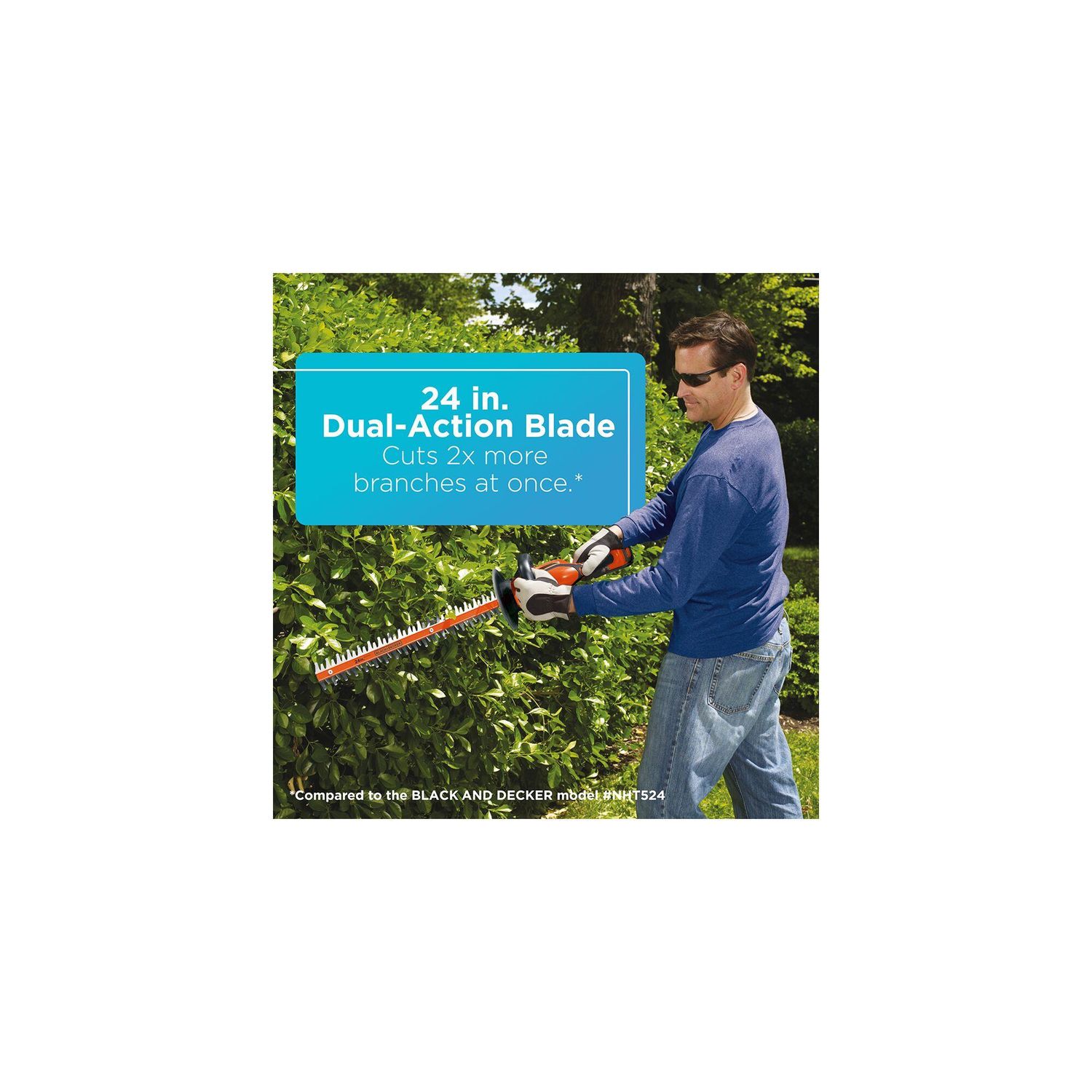 Black & Decker 40 Volt Max Lithium 24in Hedge Trimmer