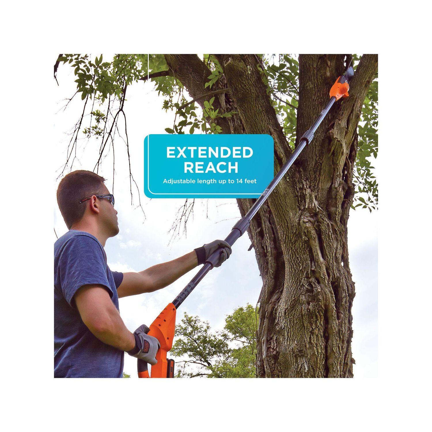 Black & Decker 8 in. 20V Cordless MAX Lithium-Ion Pole Pruning Saw