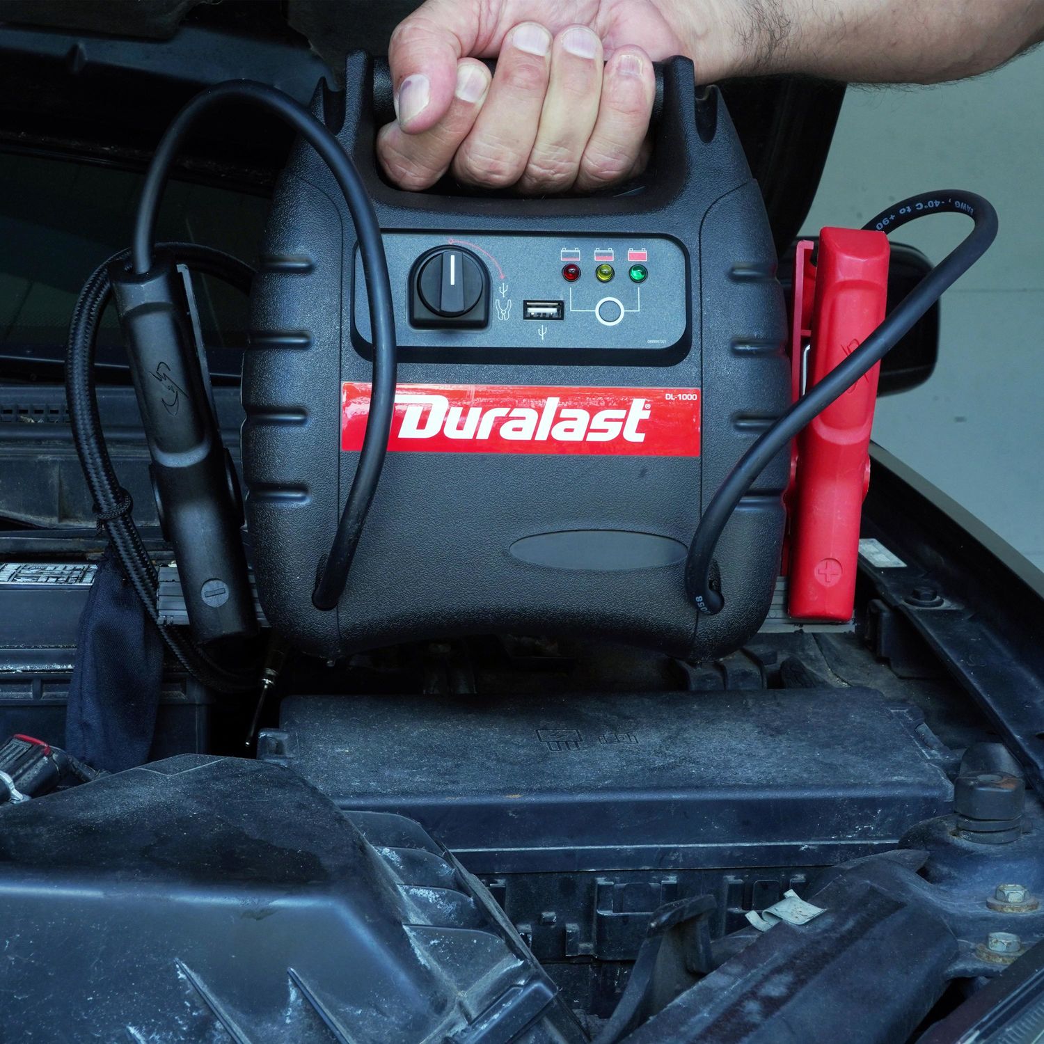 Duralast 1000 peak amp jump deals starter