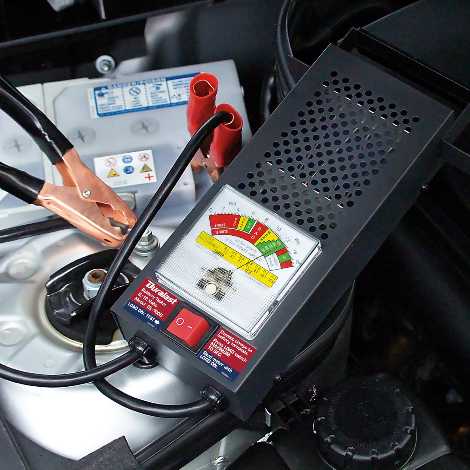 Duralast 6 Volt and 12 Volt Handheld Battery Tester