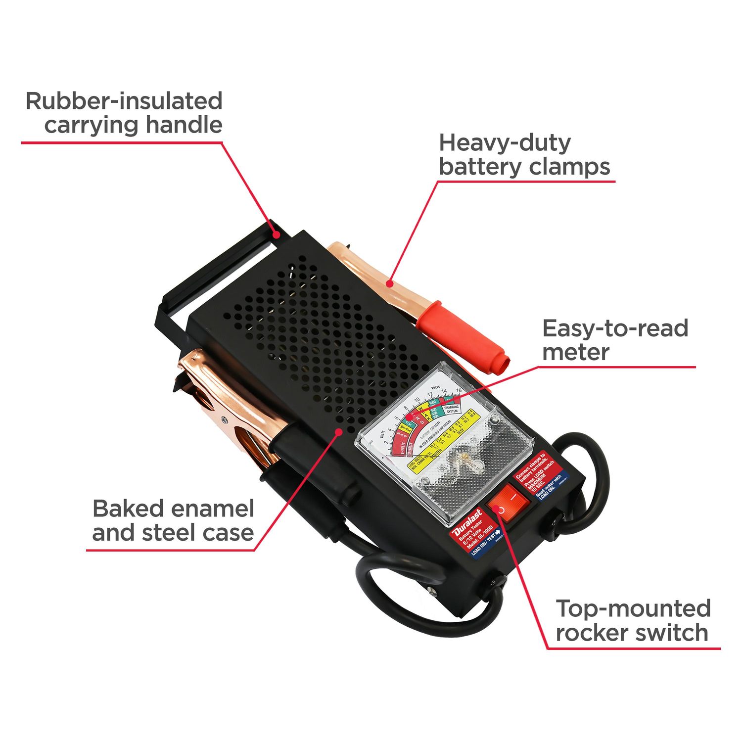 Duralast 6 Volt and 12 Volt Handheld Battery Tester
