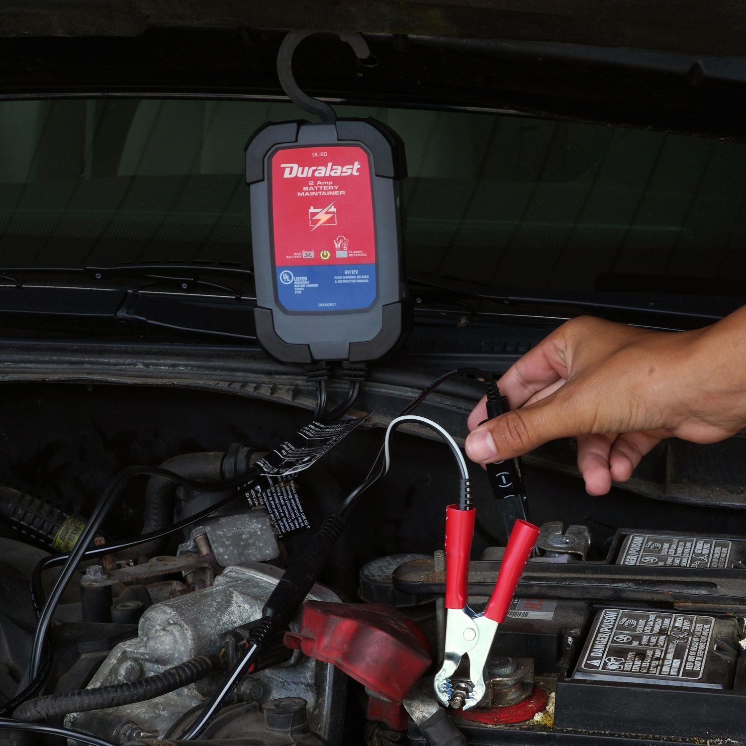 Duralast 2 Amps 6 to 12 Volt Battery Charger and Maintainer DL-2D