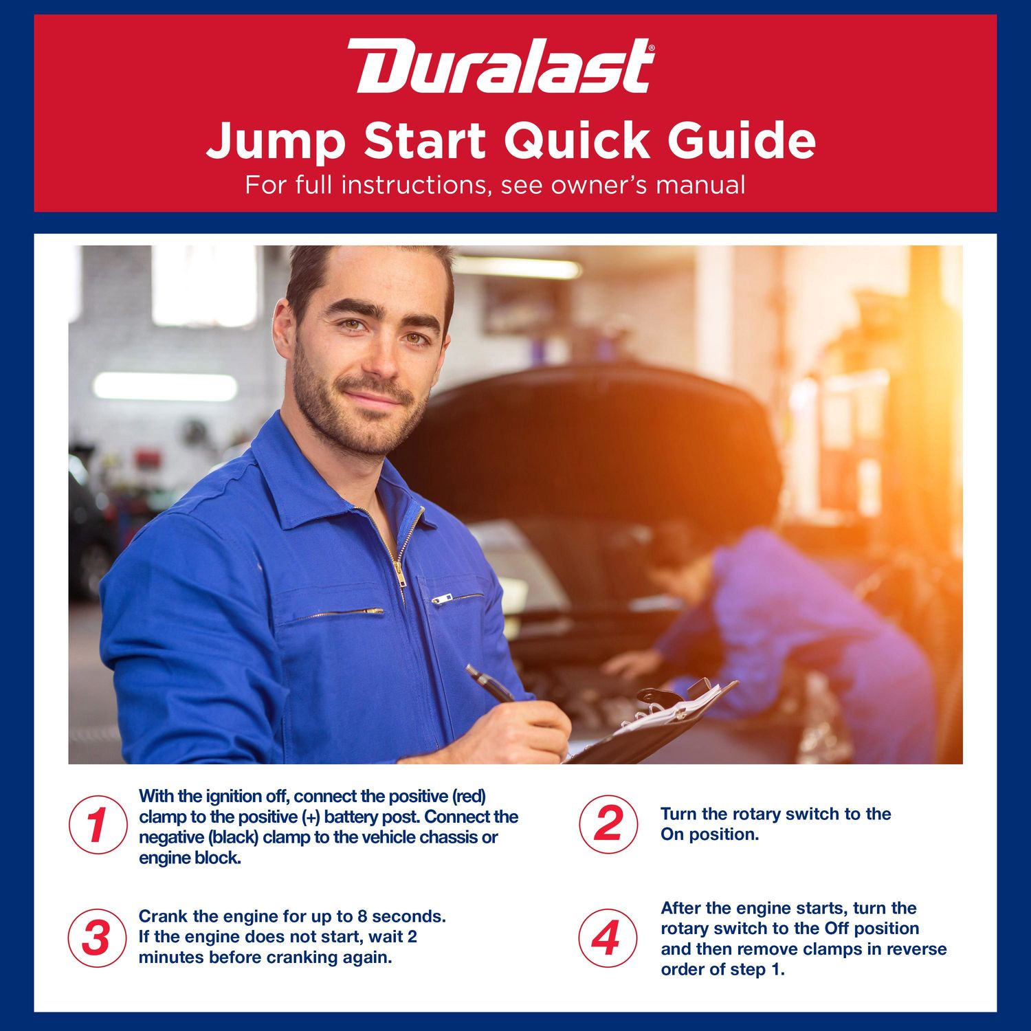 Duralast 800 Amps Portable Battery Jump Starter DL800