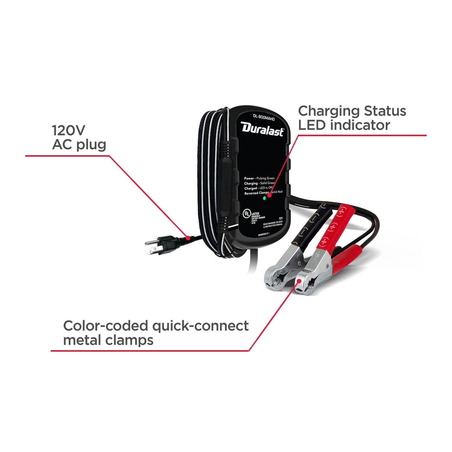 Craftsman 1.5-Amp 6/12-Volt Car Battery Charger | CMXCESM259