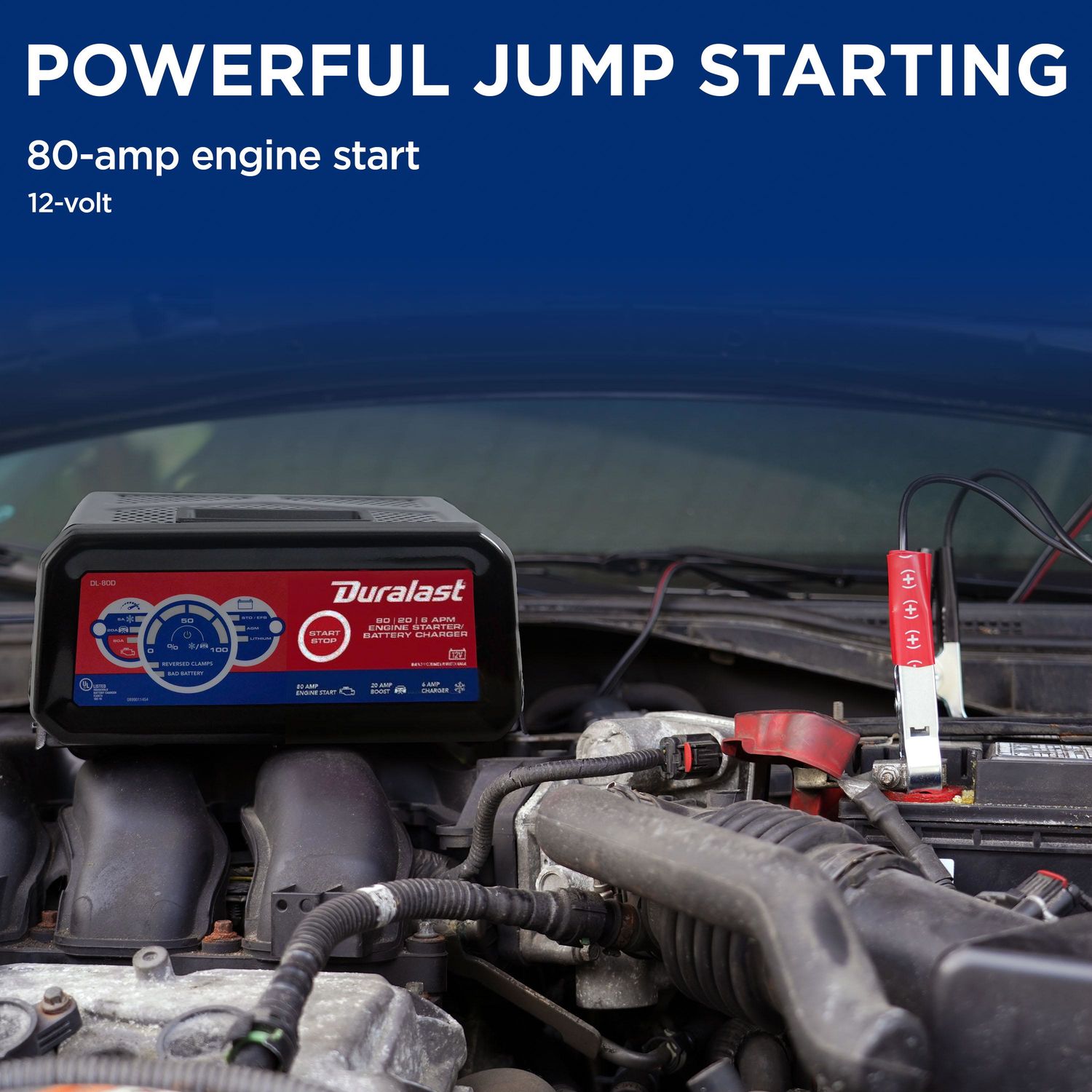 Duralast 80 Amp 12 Volt Battery Charger DL-80D
