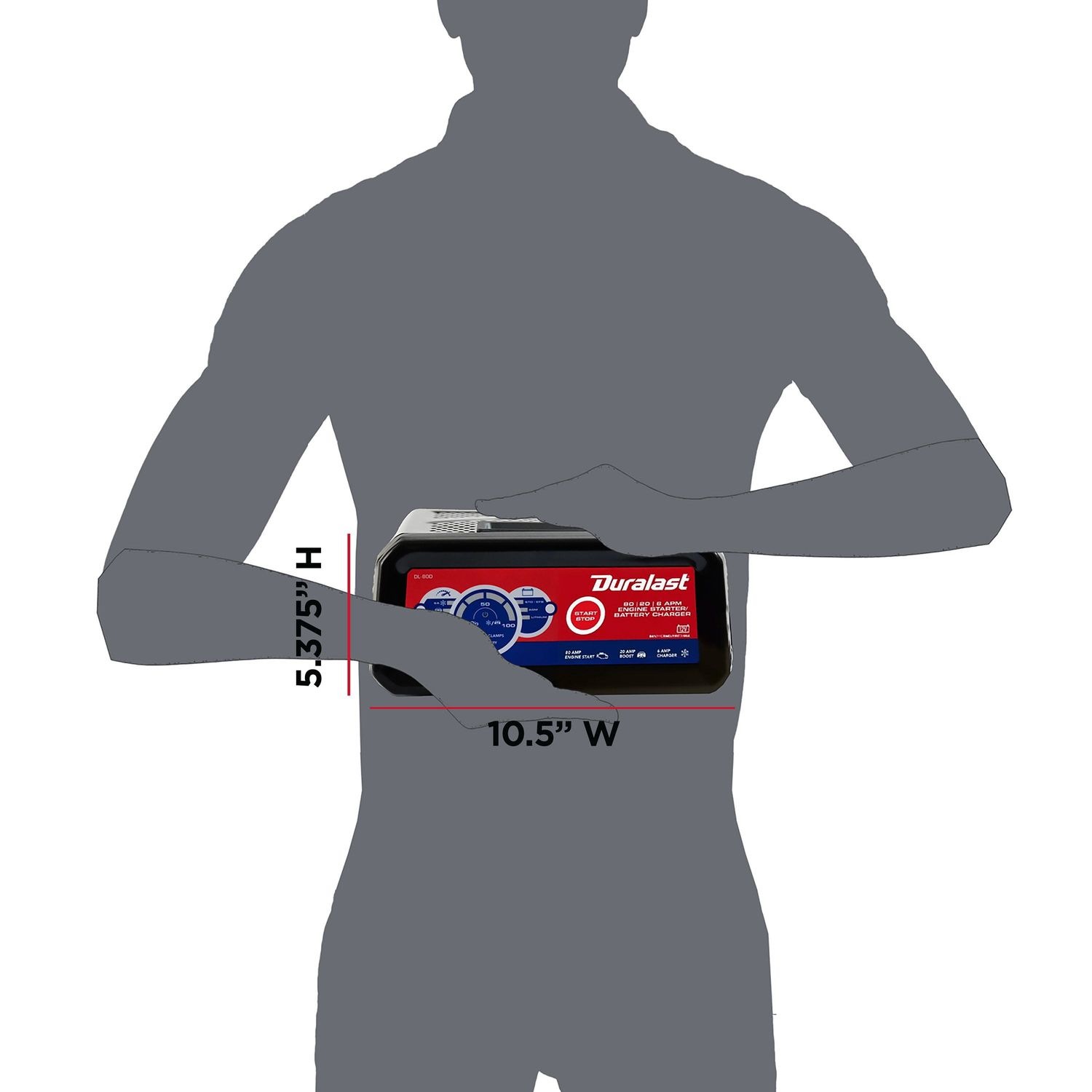 Duralast 80 Amp 12 Volt Battery Charger DL80D