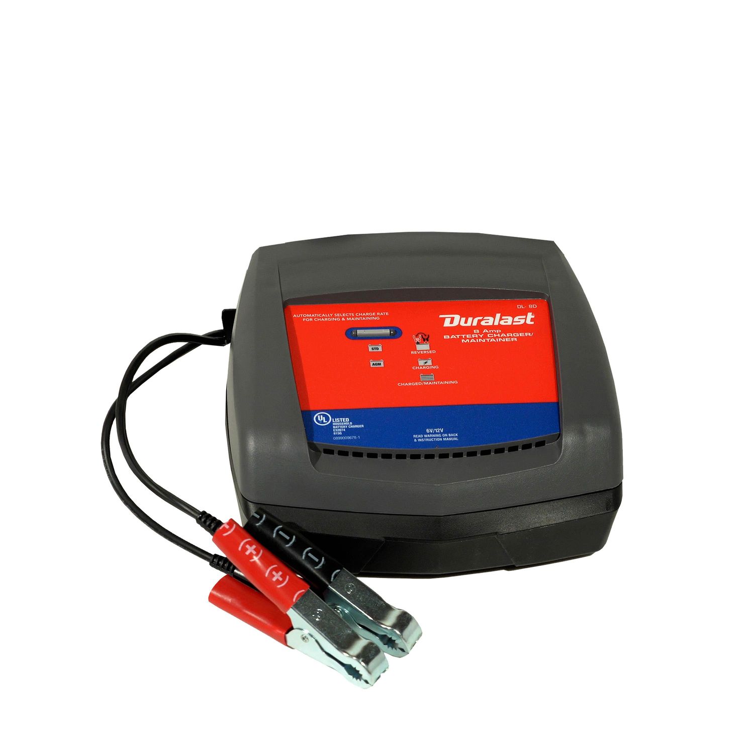Duralast 8 Amps 6 to 12 Volt Battery Maintainer DL-8D