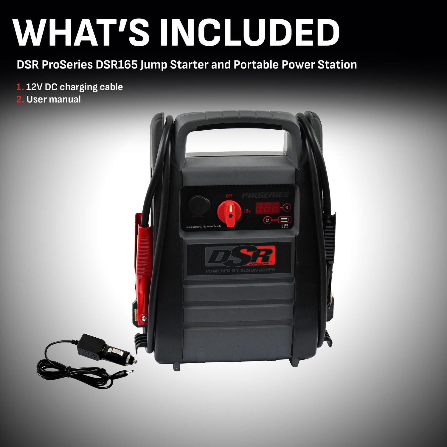 Schumacher 2 200 Amps Jump Starter with USB and DC Power DSR114