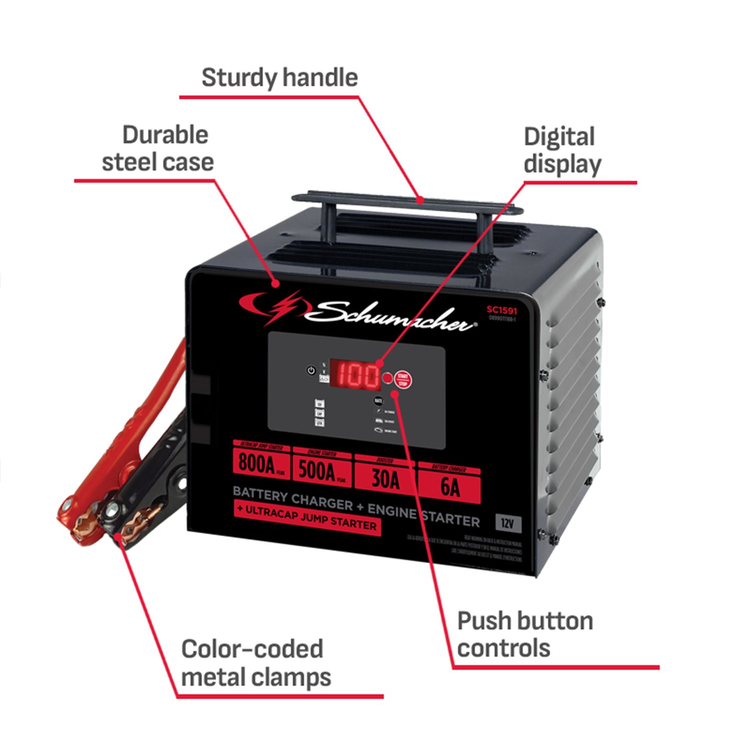 Schumacher 800 Amp Battery Charger SC1591