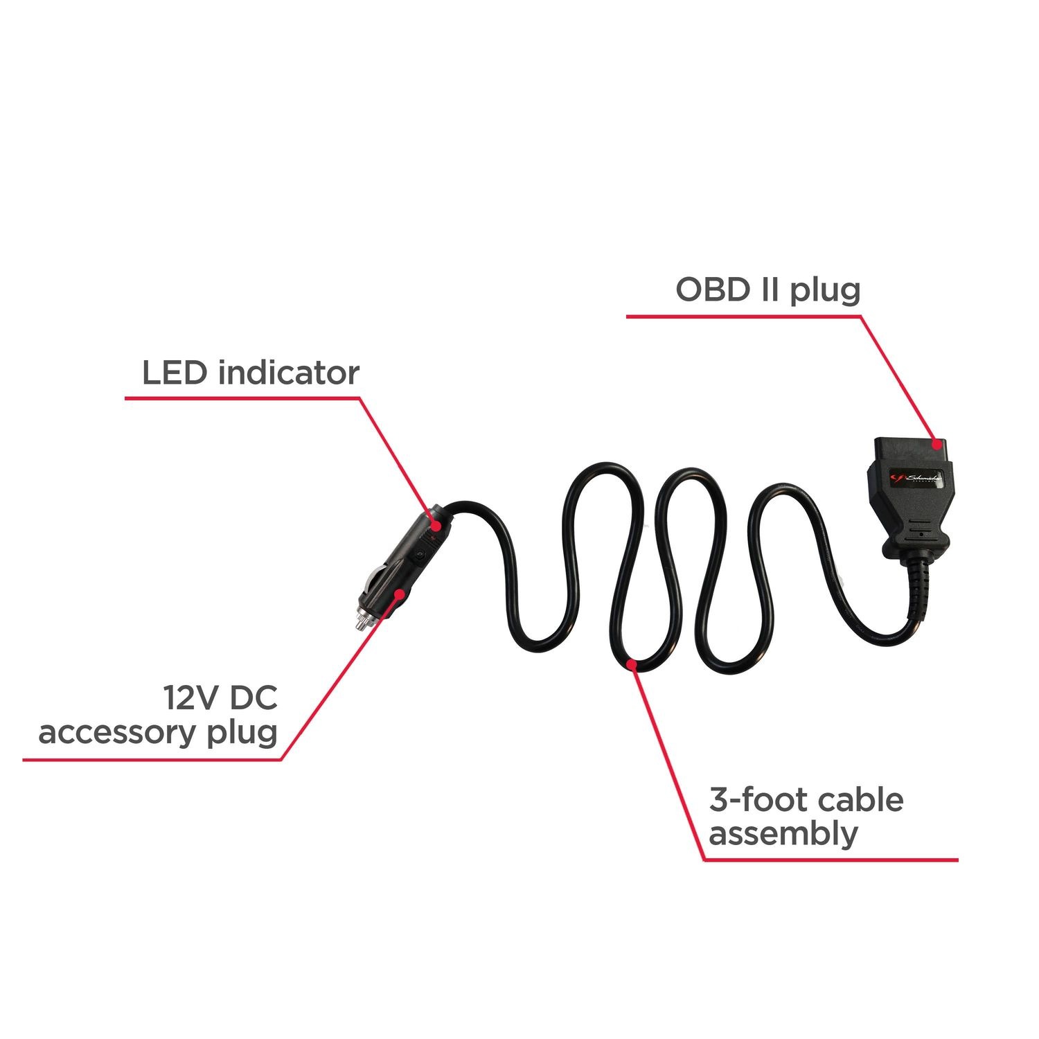 Schumacher OBD II Memory Saver Cord