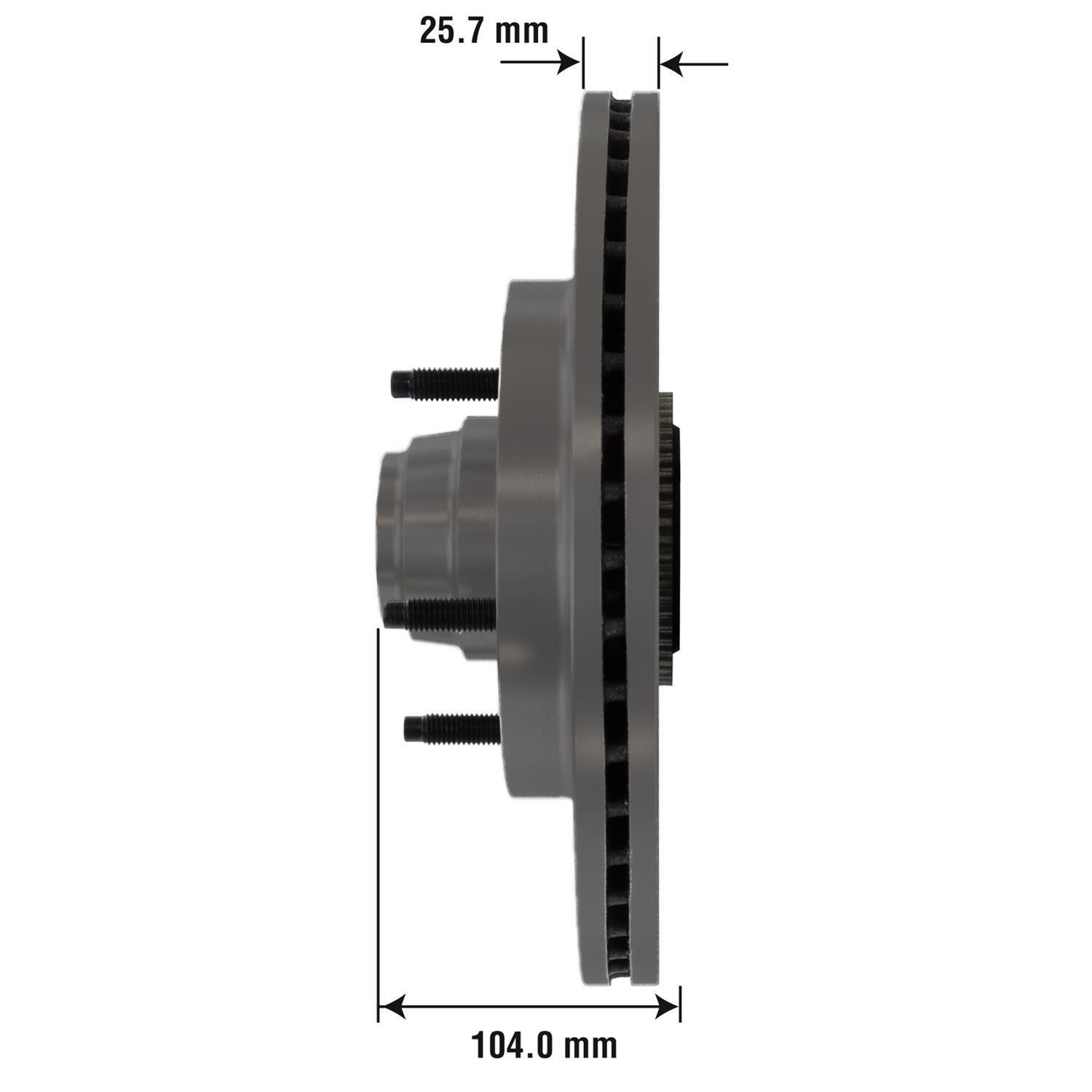 Duralast Severe Duty Disc Brake Rotor and Hub Assembly 54068SD