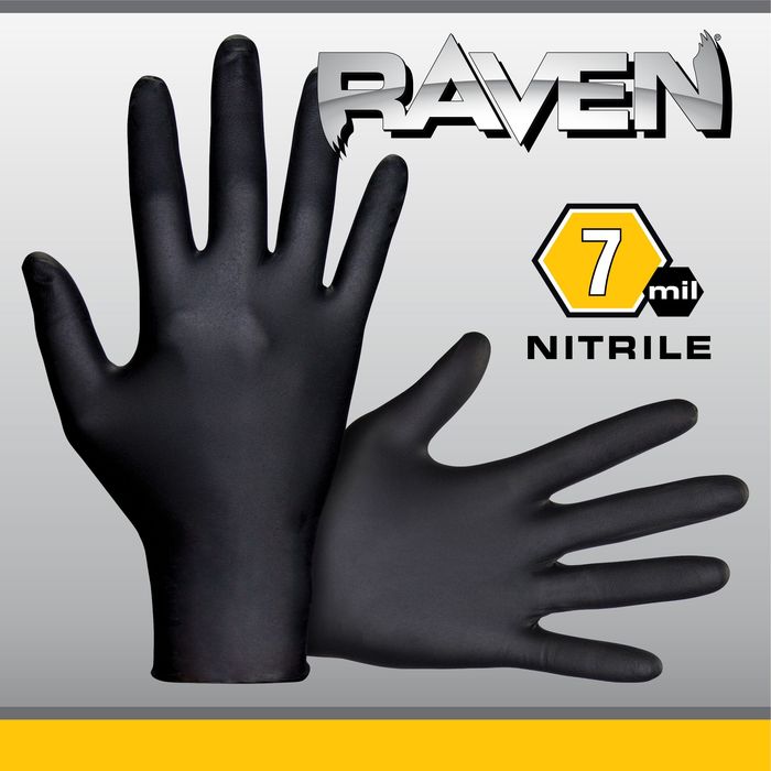 Raven Powder Free Nitrile Disposable Glove 100 Piece