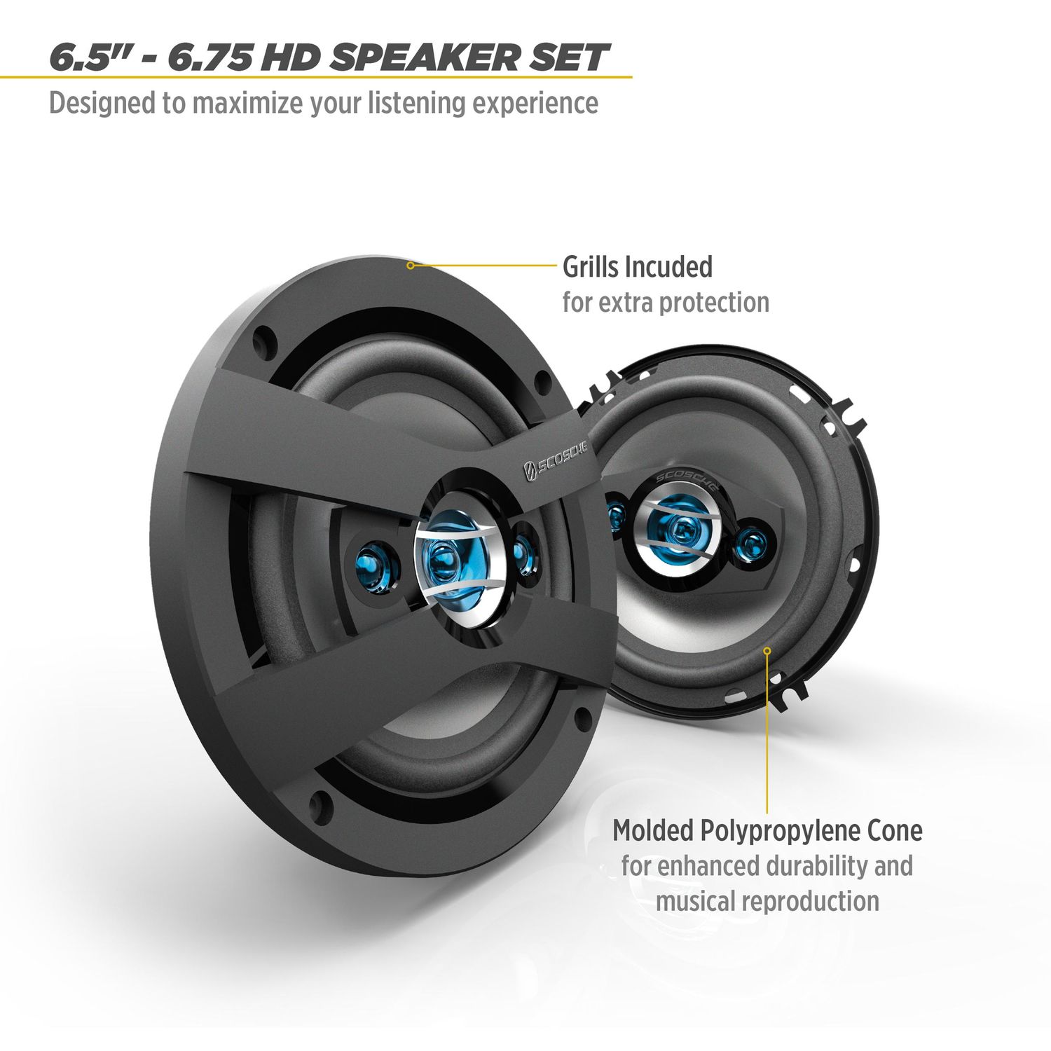 Scosche 1/2in Way Speaker Set