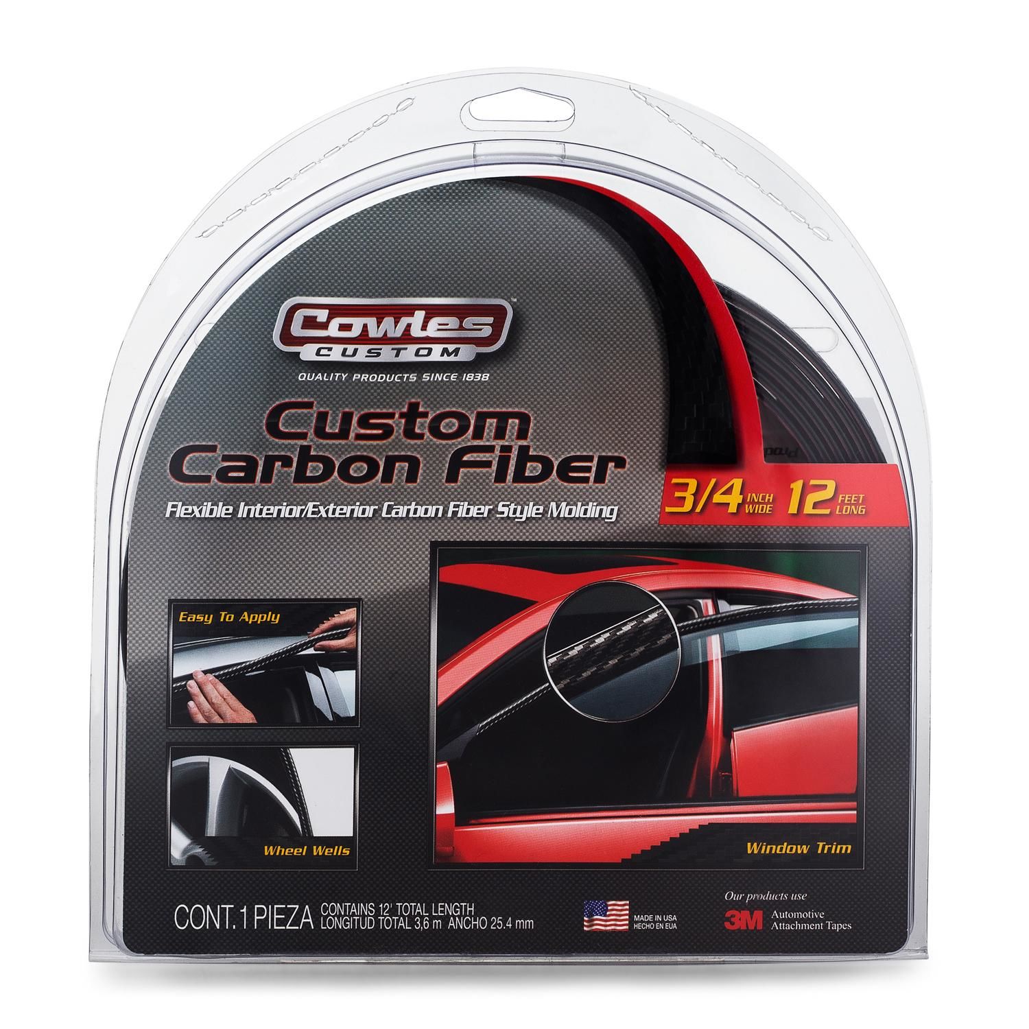 Cowles Products 3/4 in. X 12 ft. Carbon Fiber Style Body Molding for ...