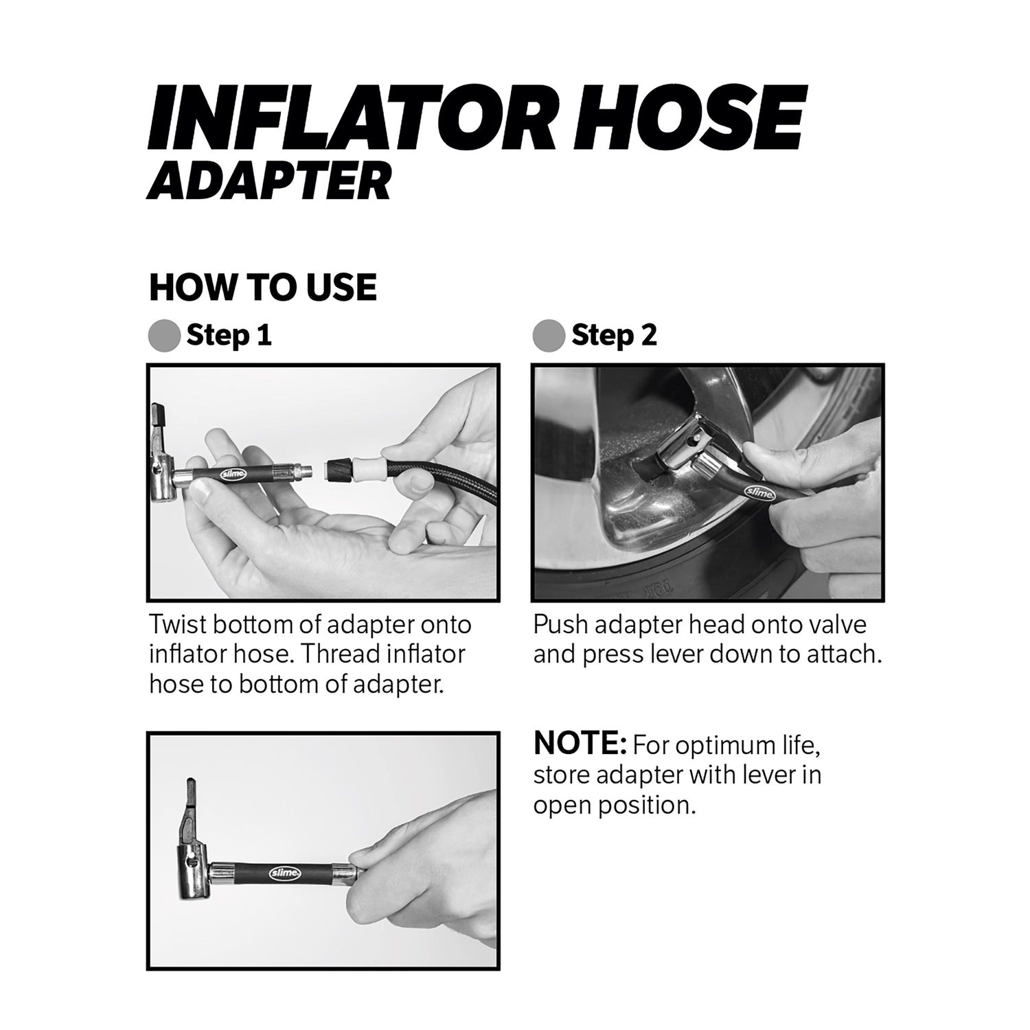 Slime Inflator Hose Adapter