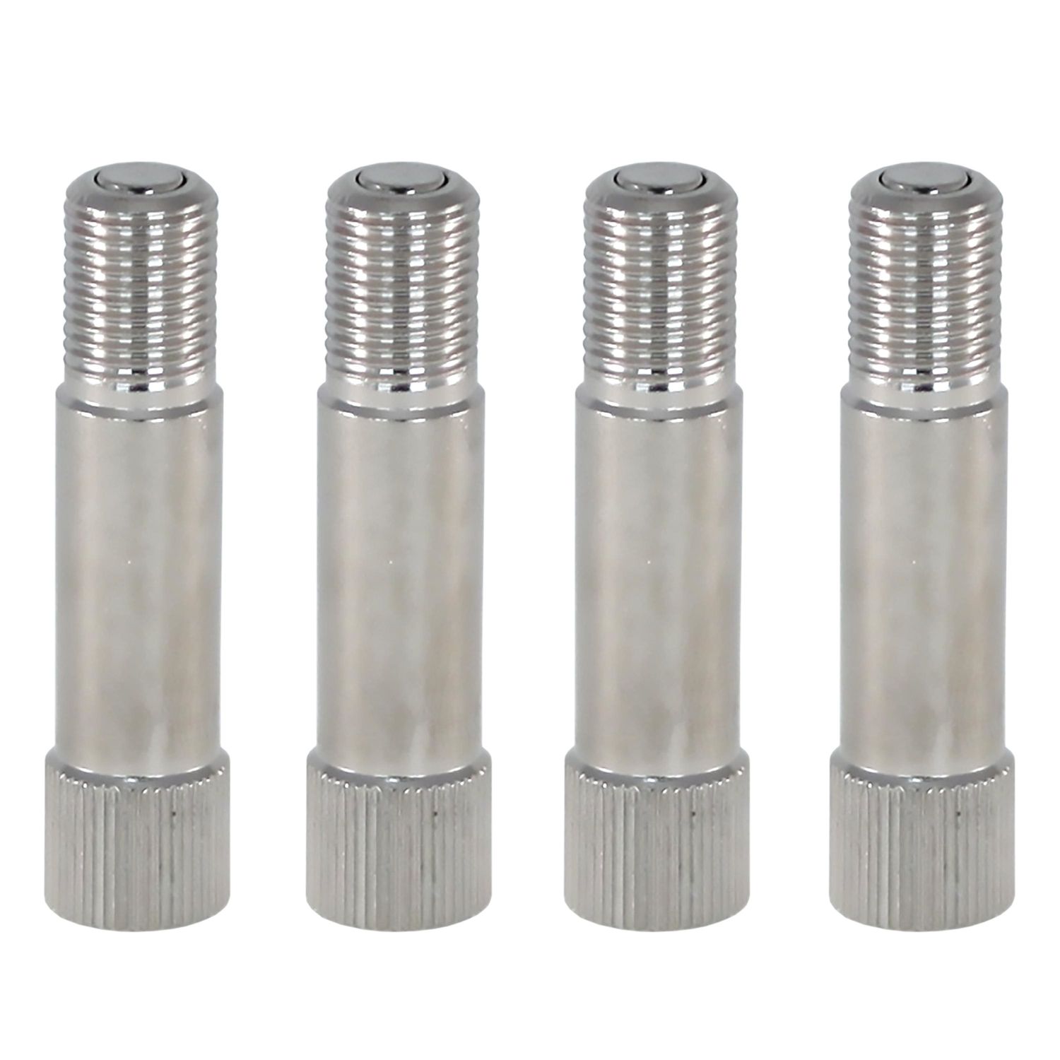 Coast to Coast Valve Stem Extension 3.5in L Stainless Steel Polished Silver  Set of 2