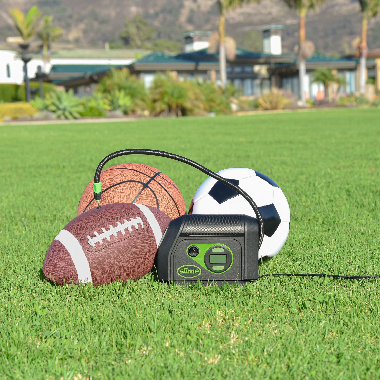 slime 12v tire inflator with led light