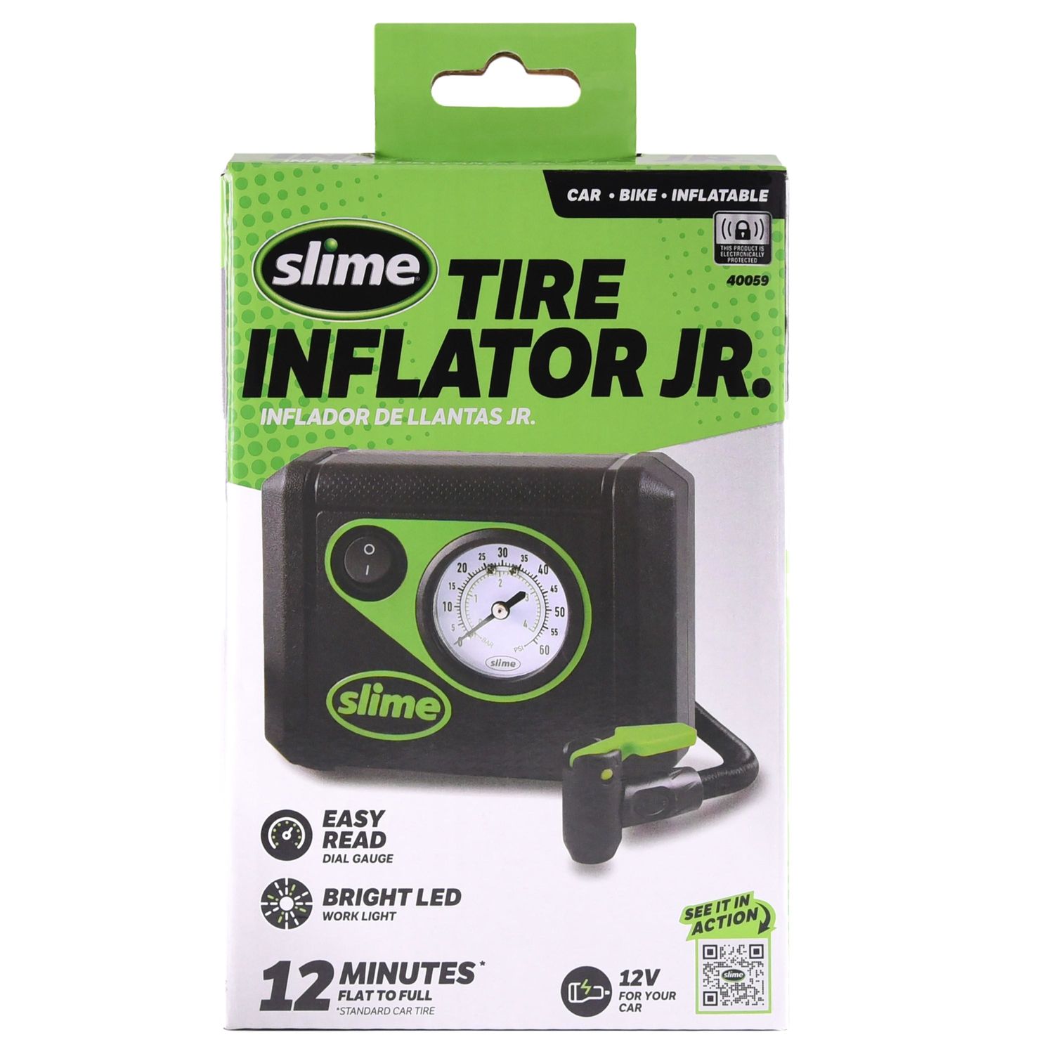 Slime Tire Inflator Jr. Portable Air Compressor