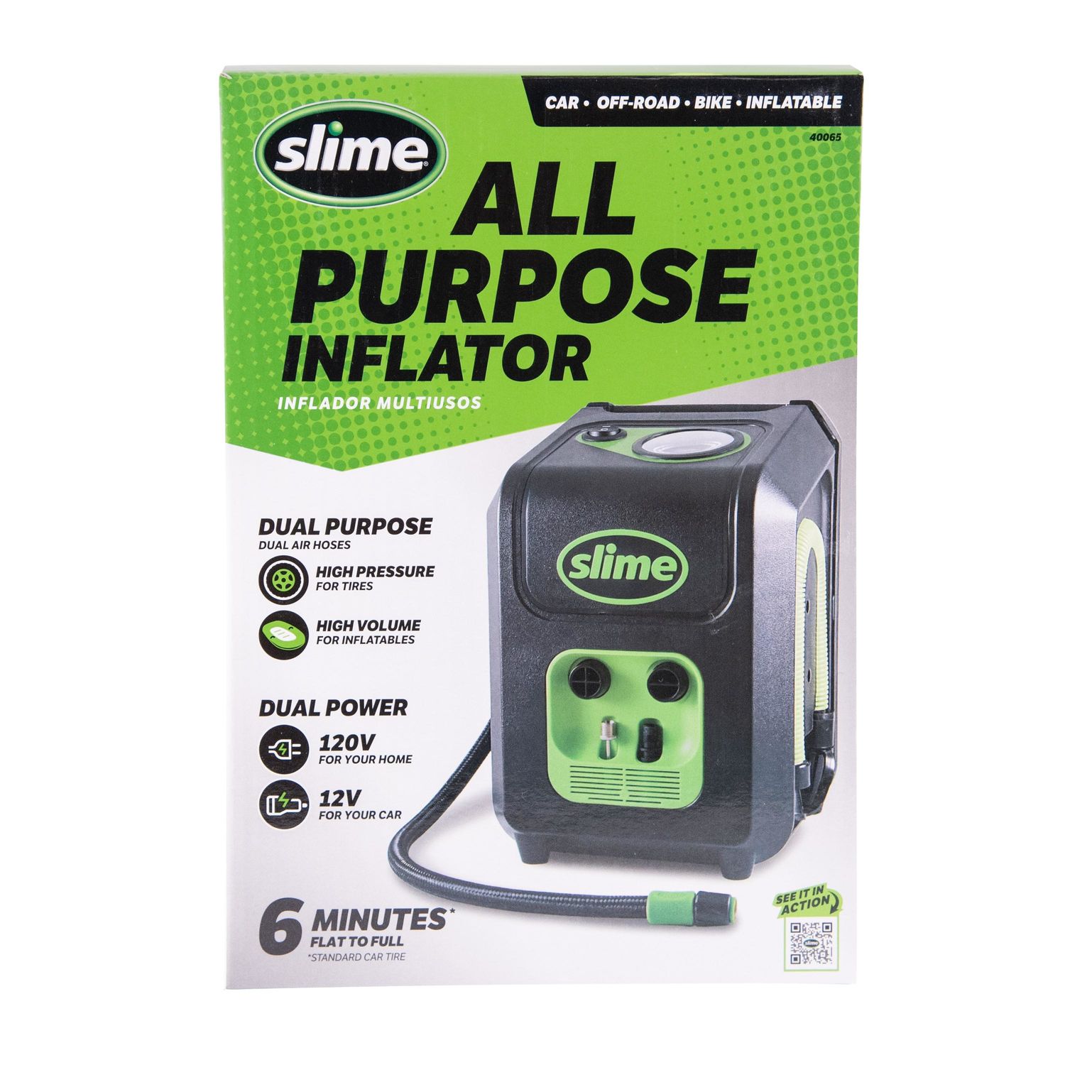 Slime 12V Tire Inflator with Dial