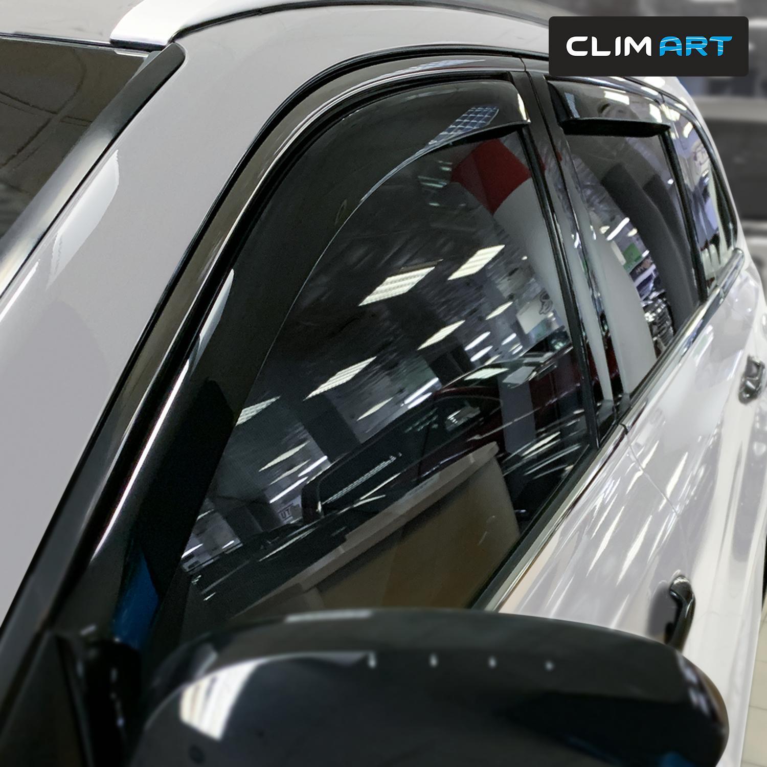 Clim Art Dark Smoke Side Window Deflector 614070LP