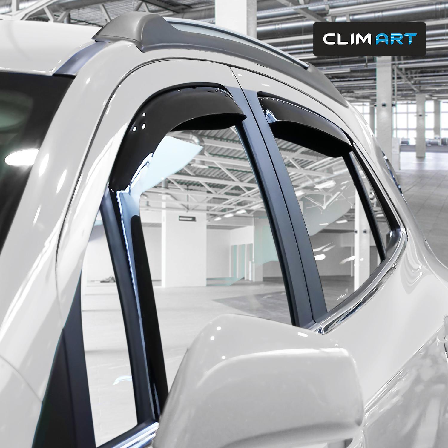 Clim Art Dark Smoke Side Window Deflector 615084LP