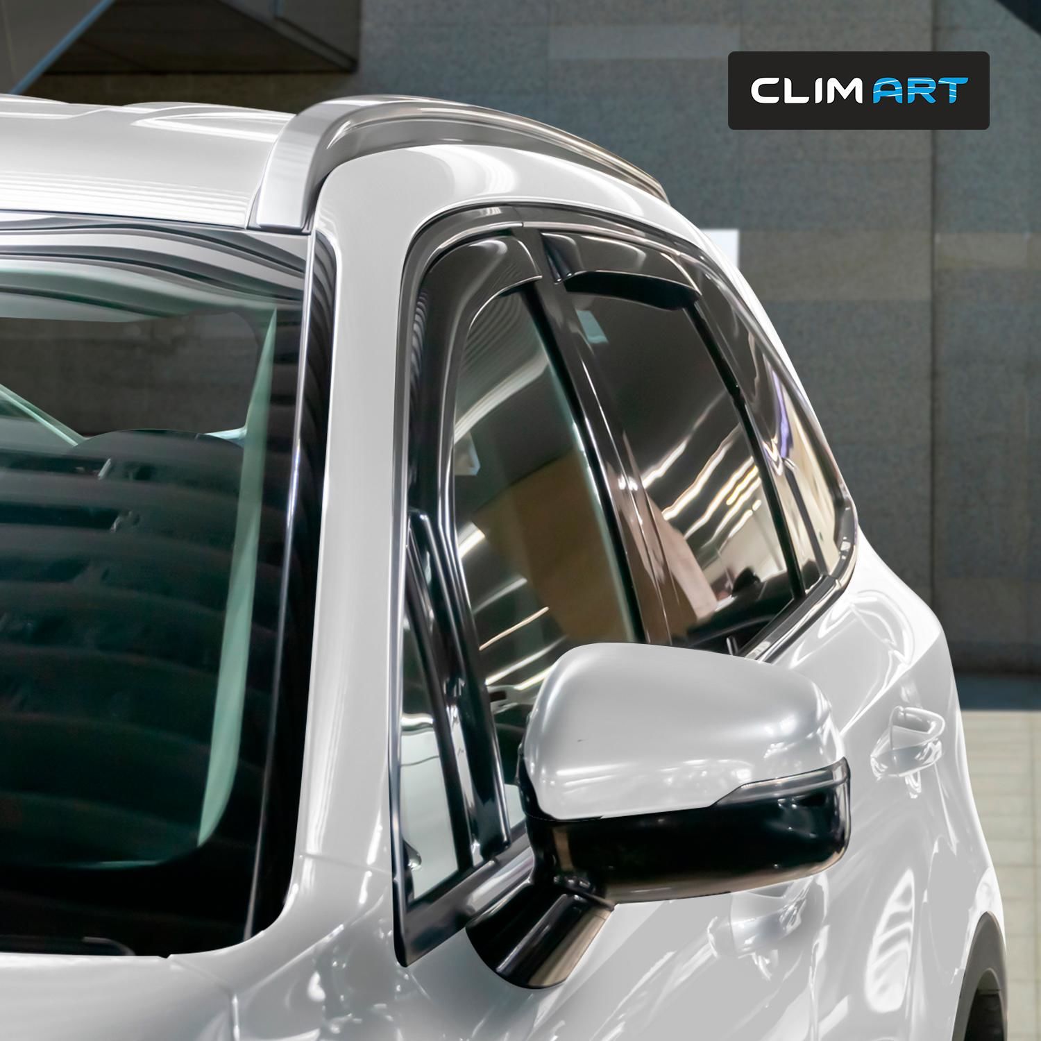 Clim Art Smoke Side Window Deflector 621041