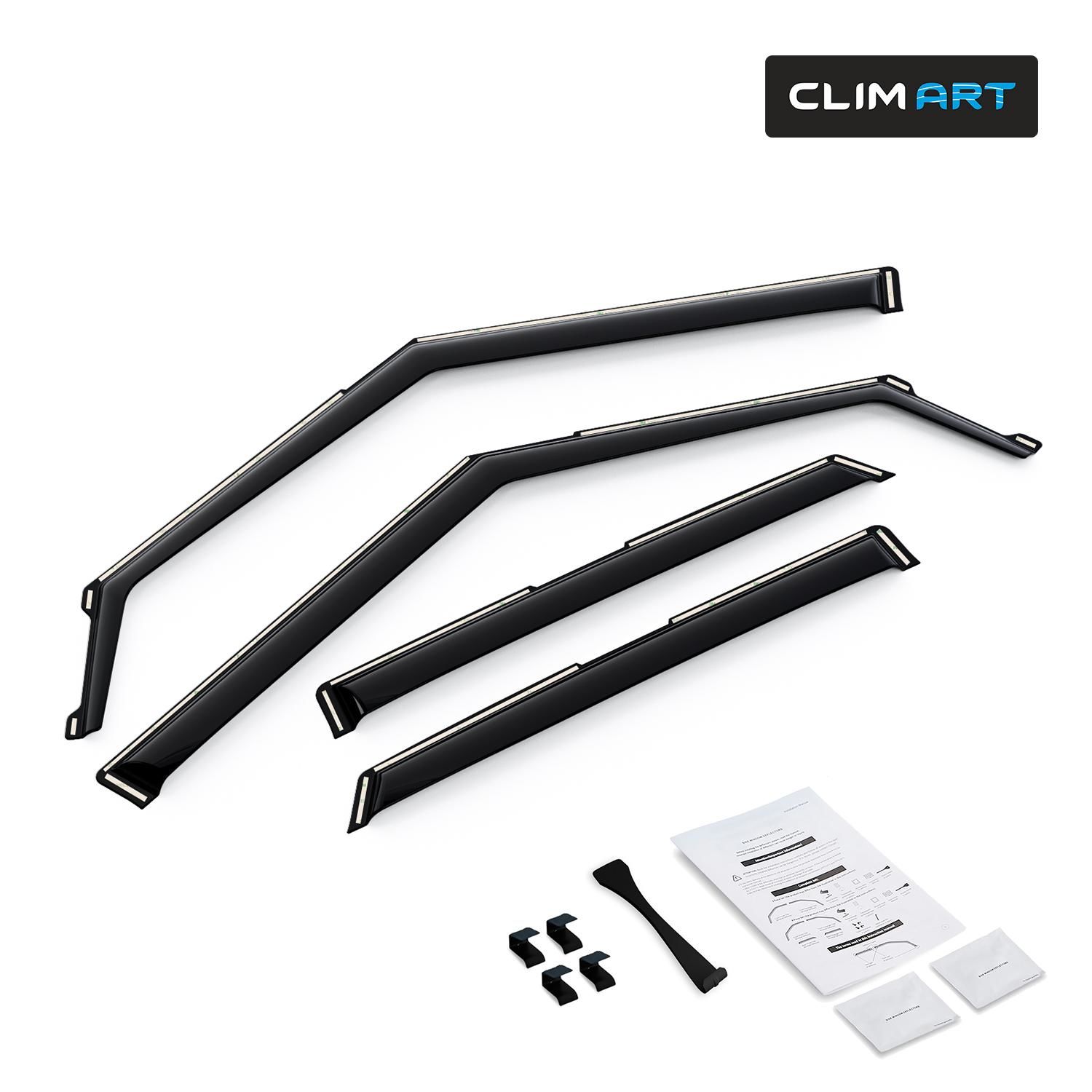 Clim Art Smoke Side Window Deflector 621088
