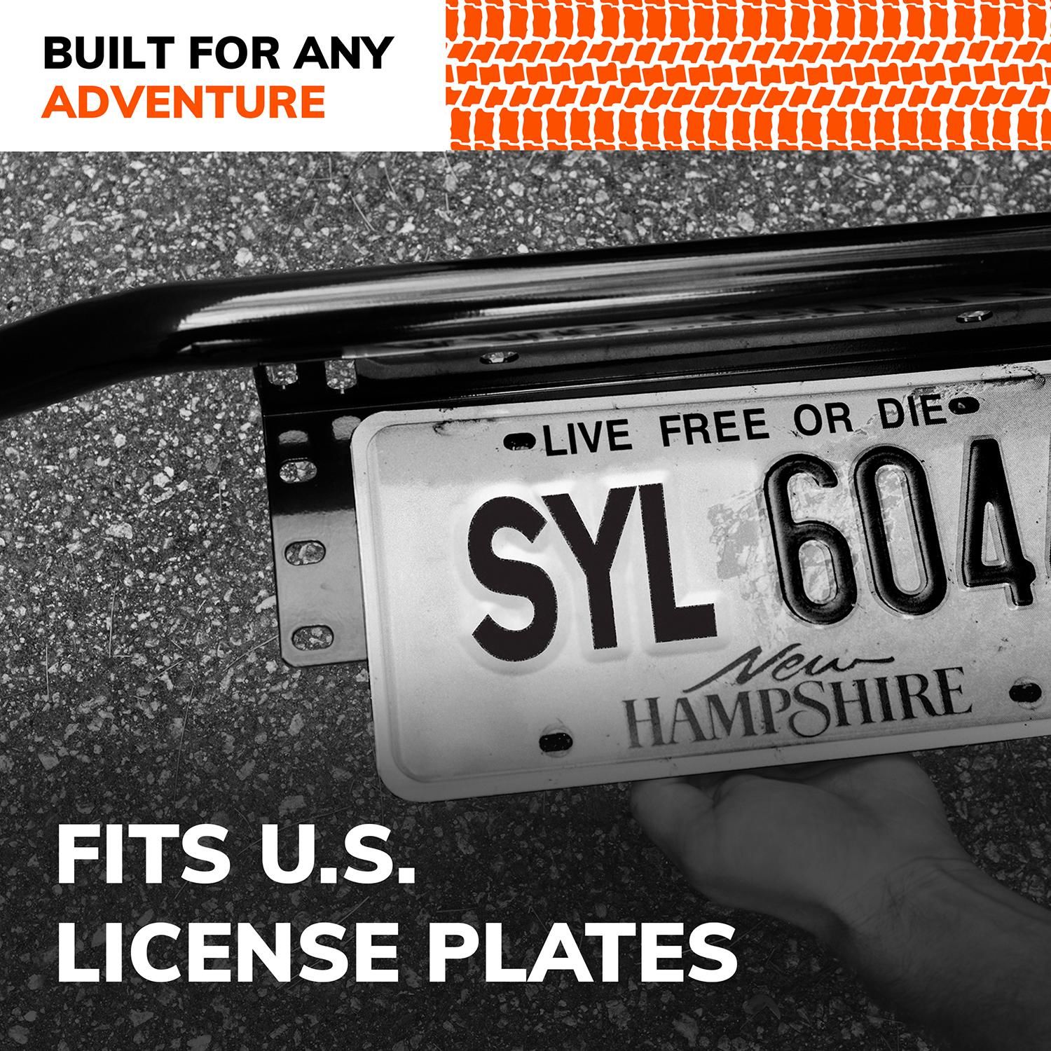 Autozone motorcycle license 2024 plate frame