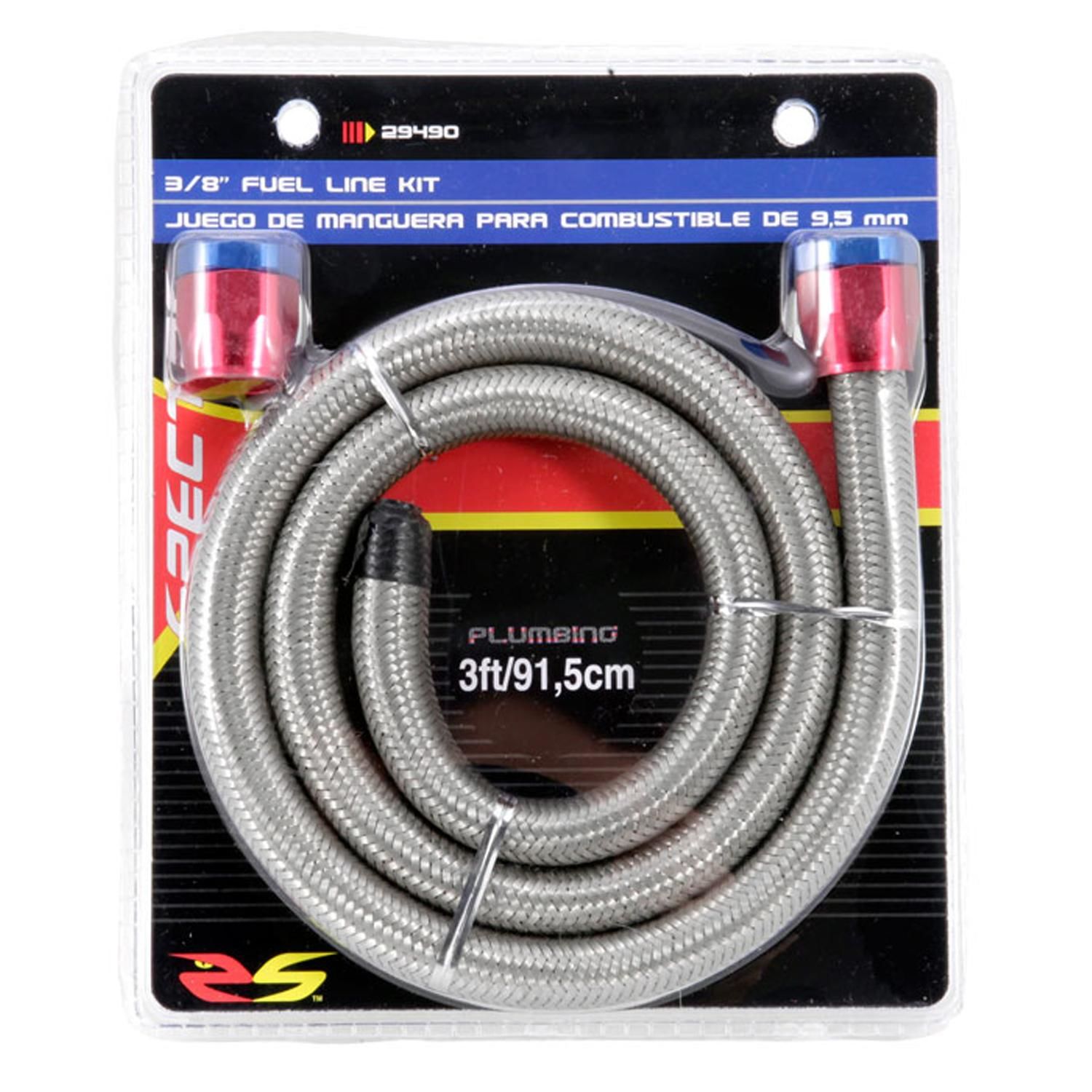 Spectre 3/8in Braided Fuel Line Kit