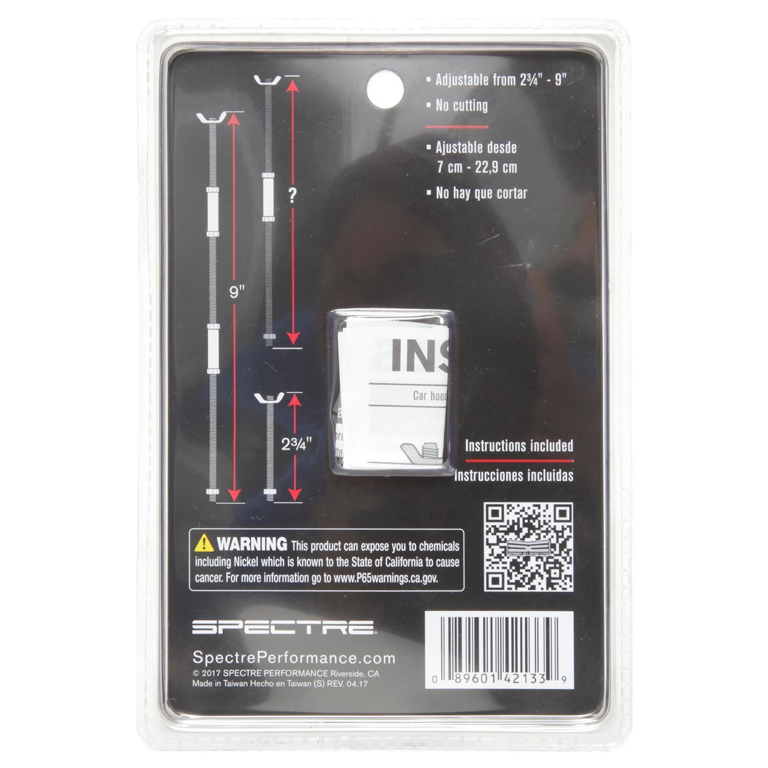 Spectre 2 3/4in to 9in Adjustable Air Cleaner Stud Kit