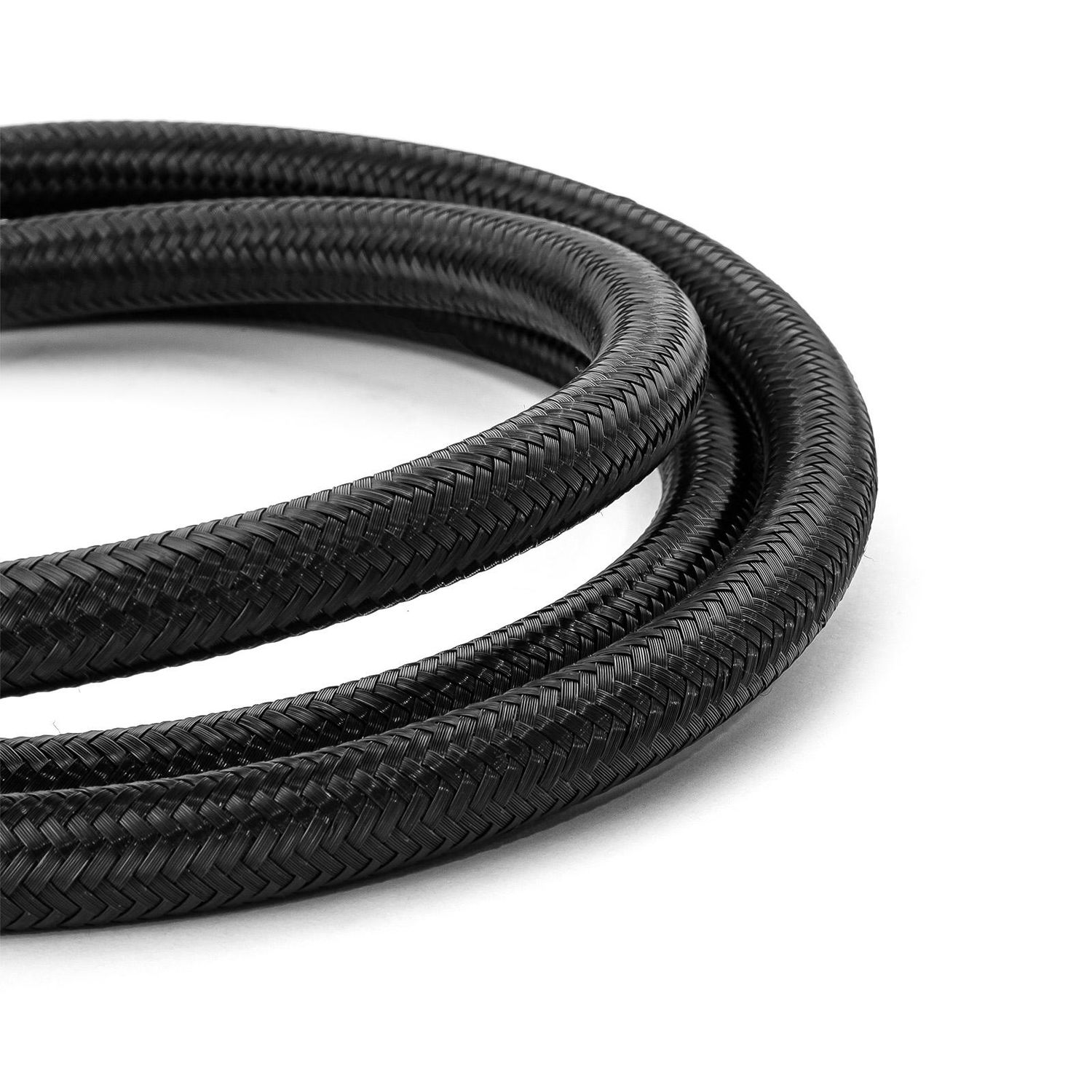 Speedmaster 20ft x 8AN Braided Black Nylon Hose Line