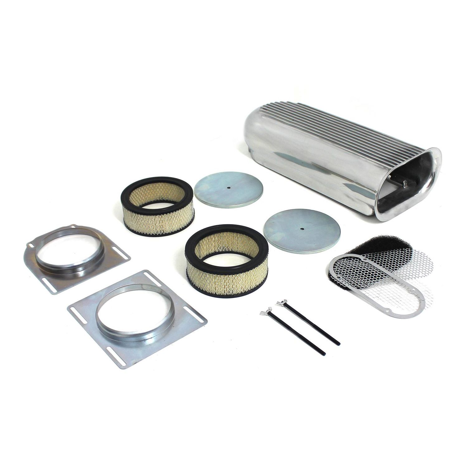 Speedmaster Polished Aluminum Hilborn Style Hood Scoop