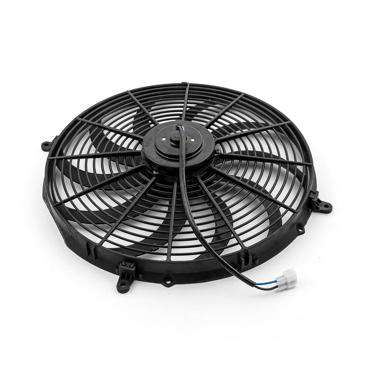 Speedmaster 16in Reversable 12 Volt S Blade Radiator Electric Thermo Fan