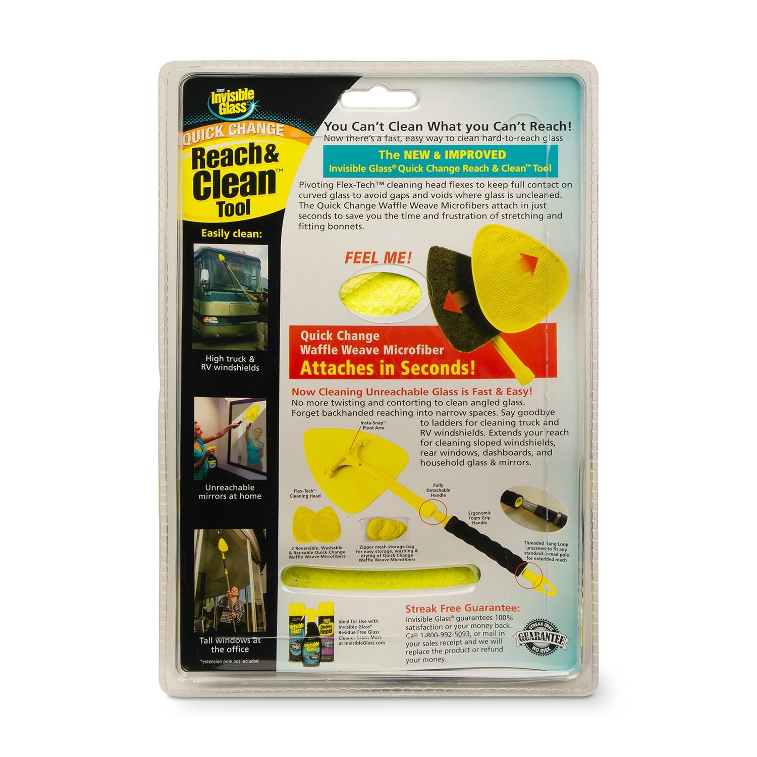 Invisible Glass Quick Change Reach and Clean Tool