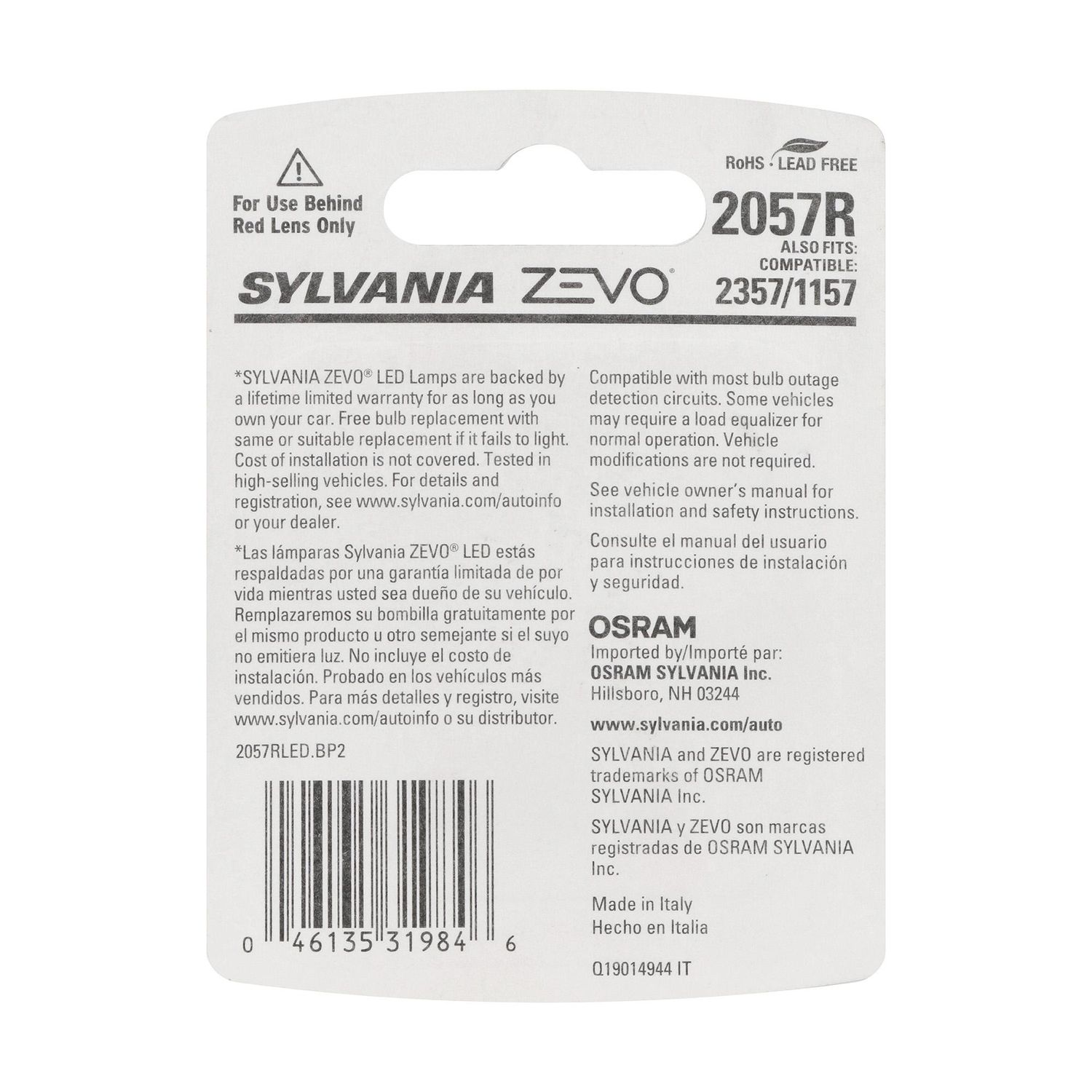 ZEVO LED Mini Bulb 2057RZEVOLED