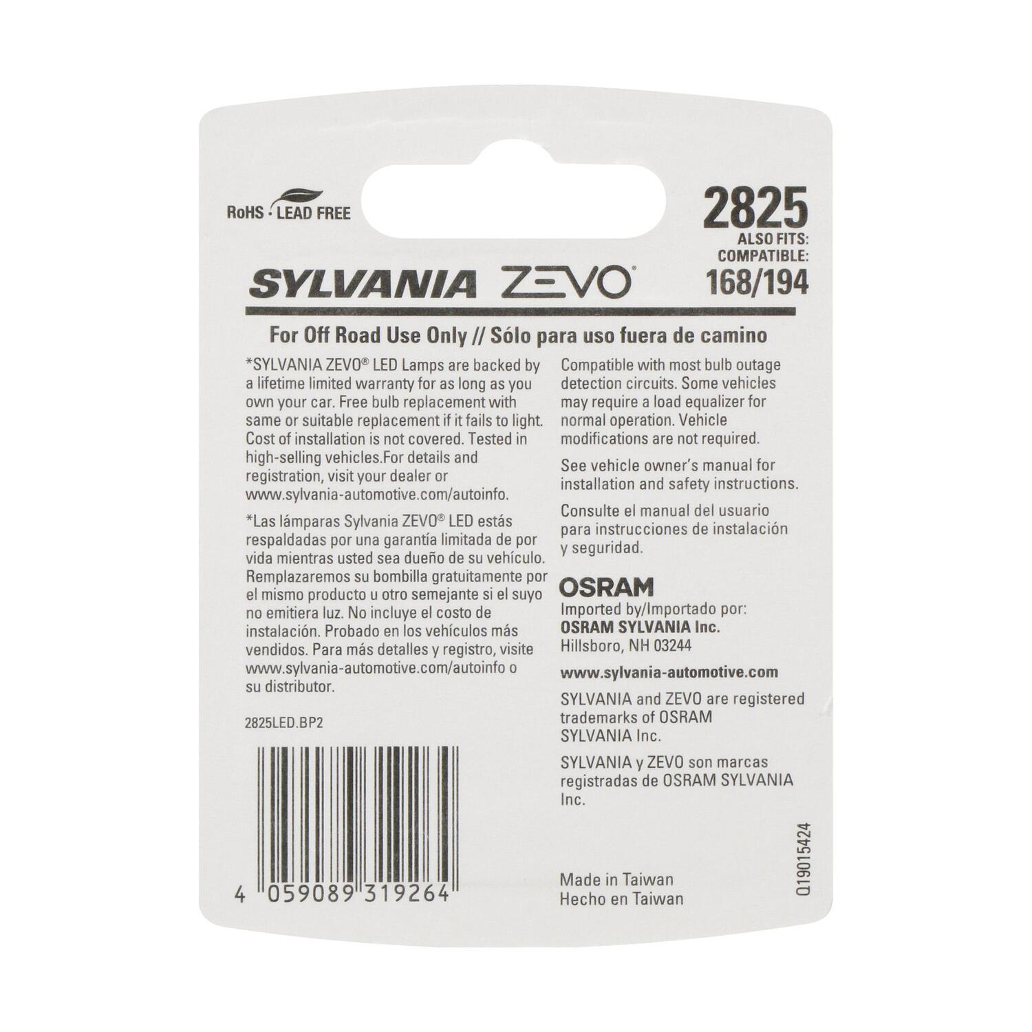 ZEVO LED Mini Bulb 2825ZEVOLED-2