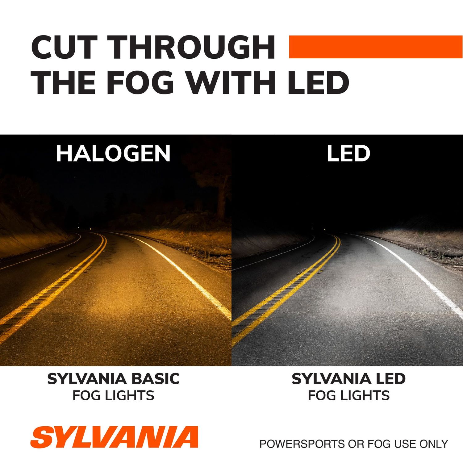 Sylvania OFF Road LED Headlight, Fog light and PowerSport Bulb 9007SLBX2