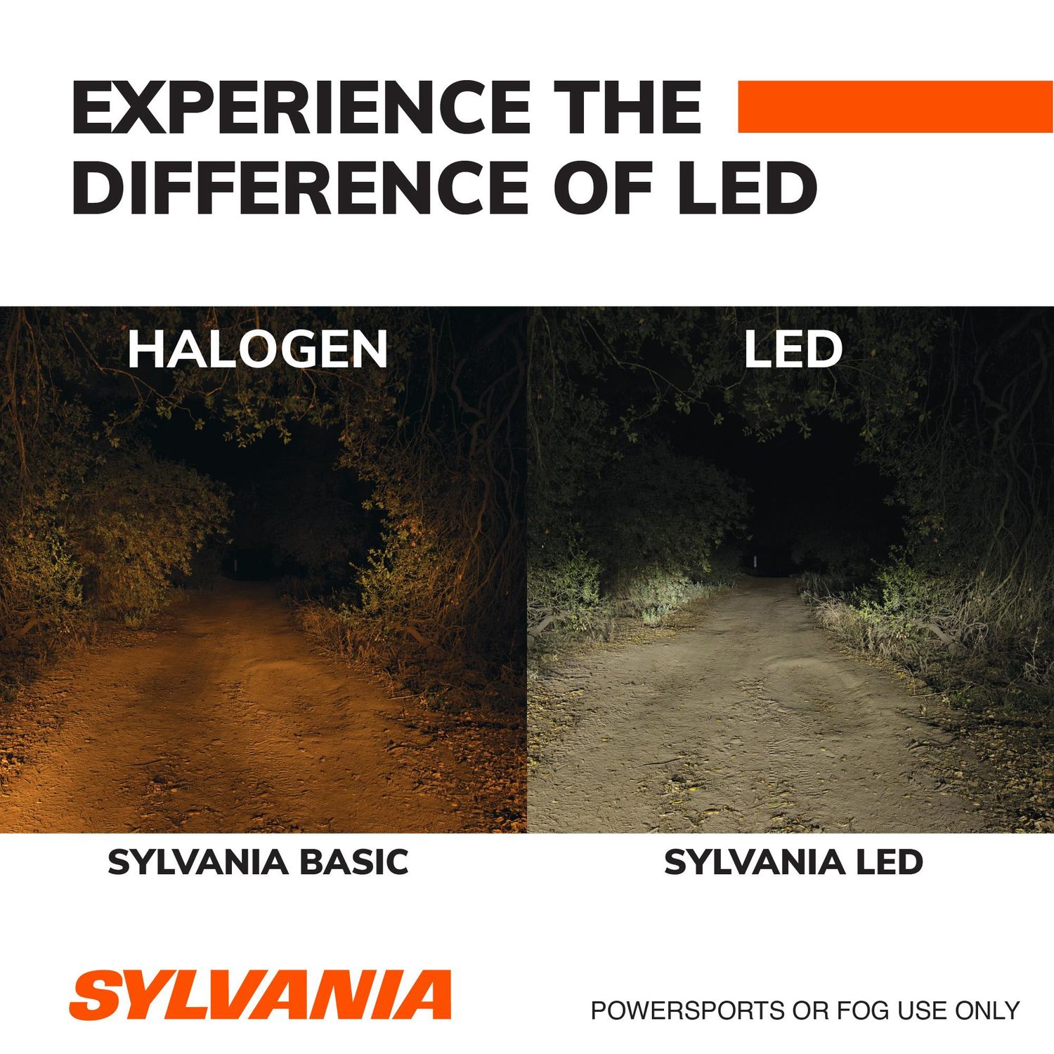 Sylvania OFF Road LED Headlight, Fog light and PowerSport Bulb 9007SLBX2