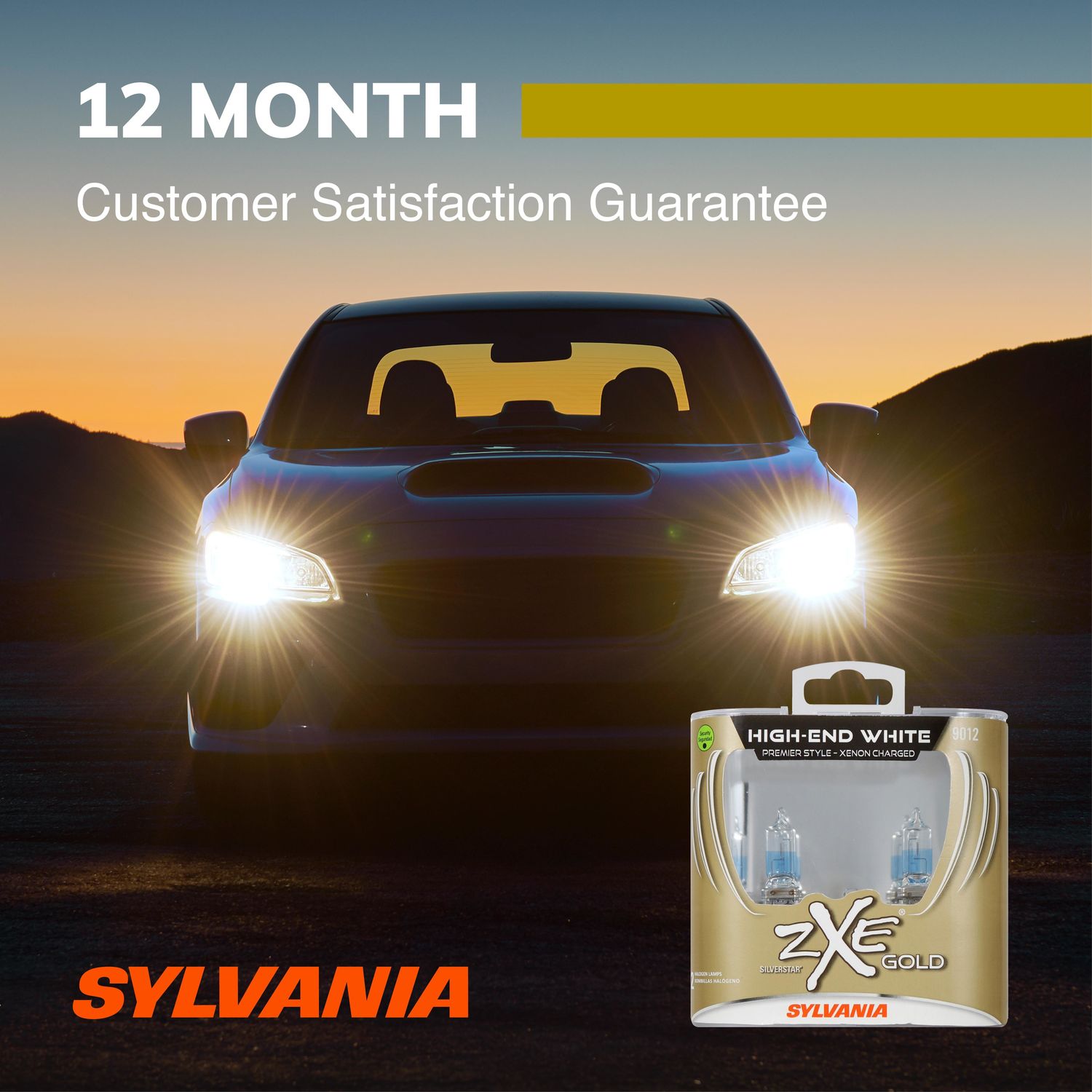 SilverStar zXe Gold Mini Bulb with Headlights 9012SZGOLD-2