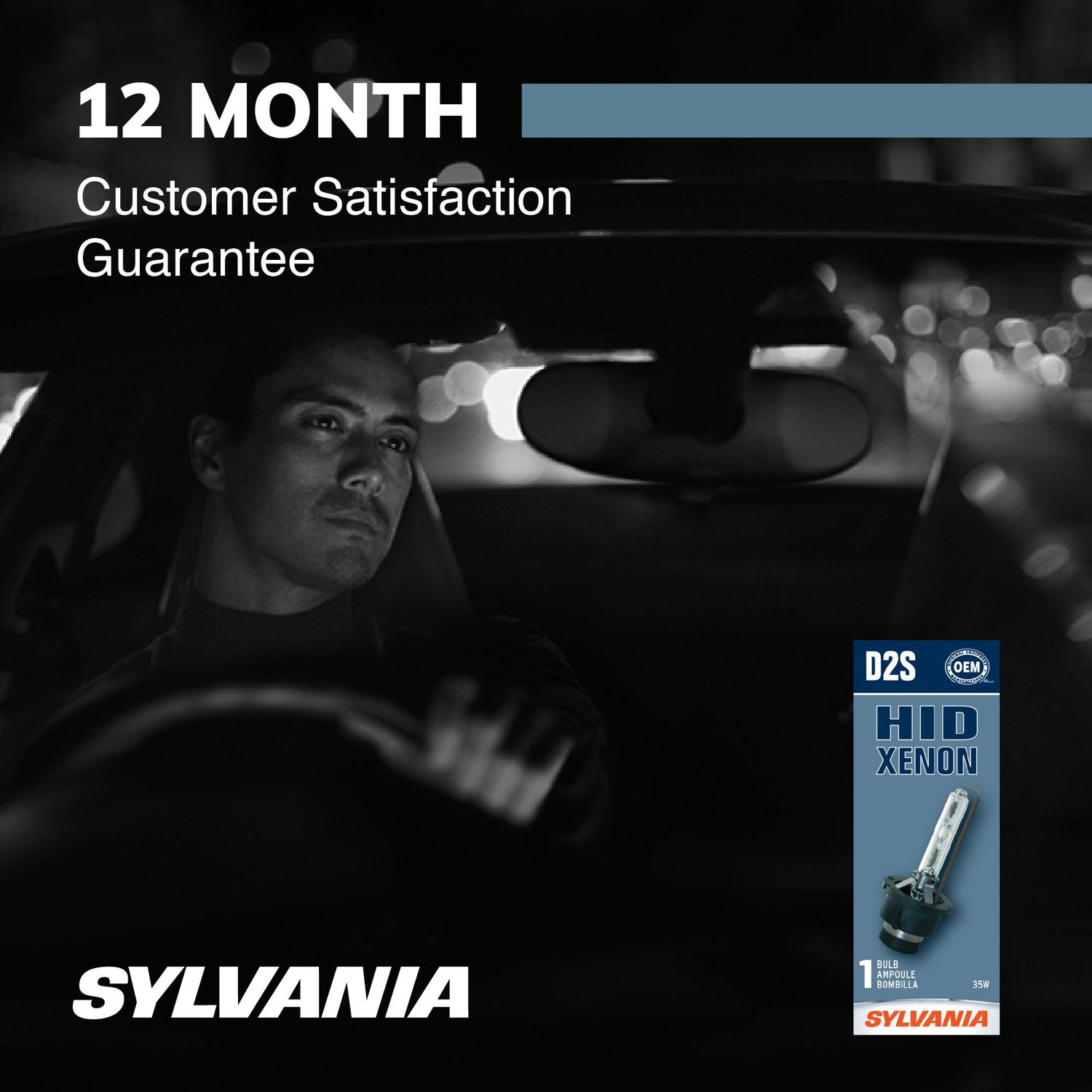 Sylvania Basic Headlight and Fog Light Bulb D2S