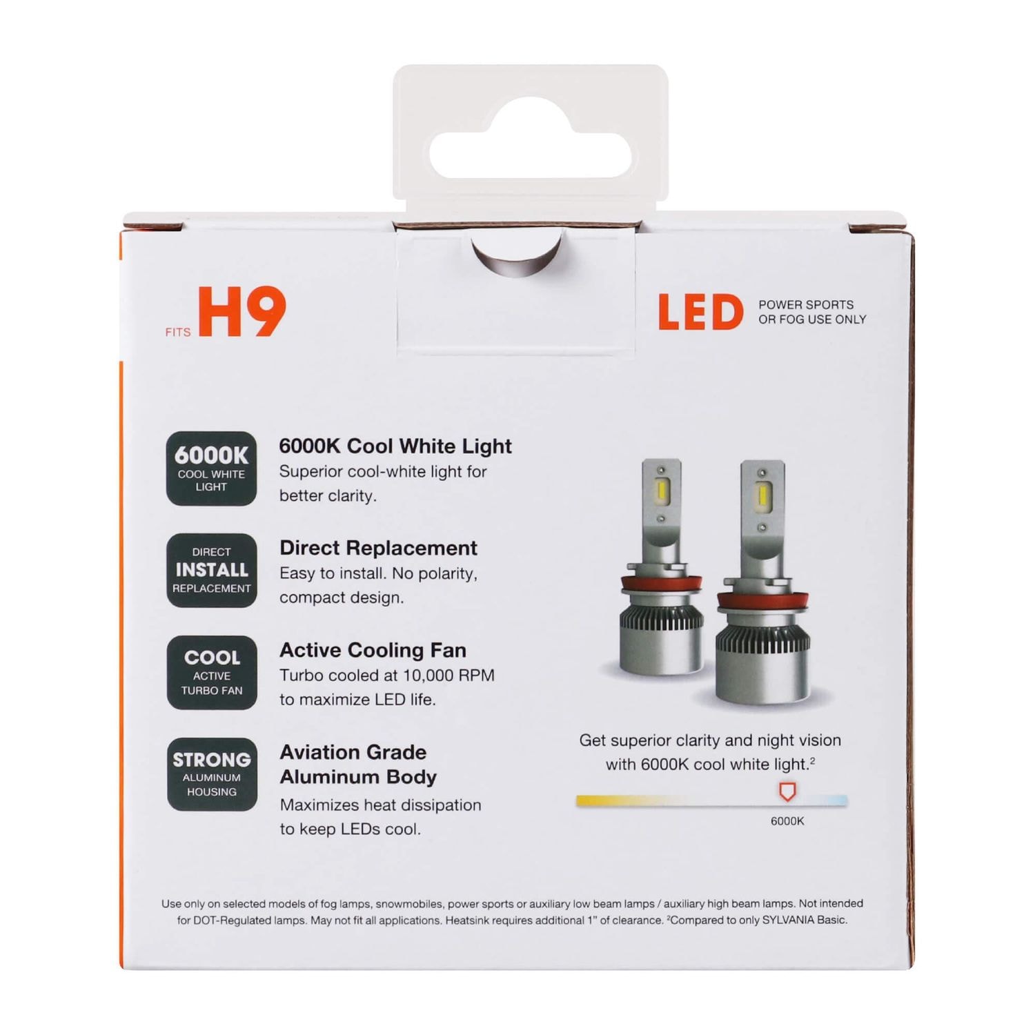 Sylvania LED Headlight Bulb H9SLBX2