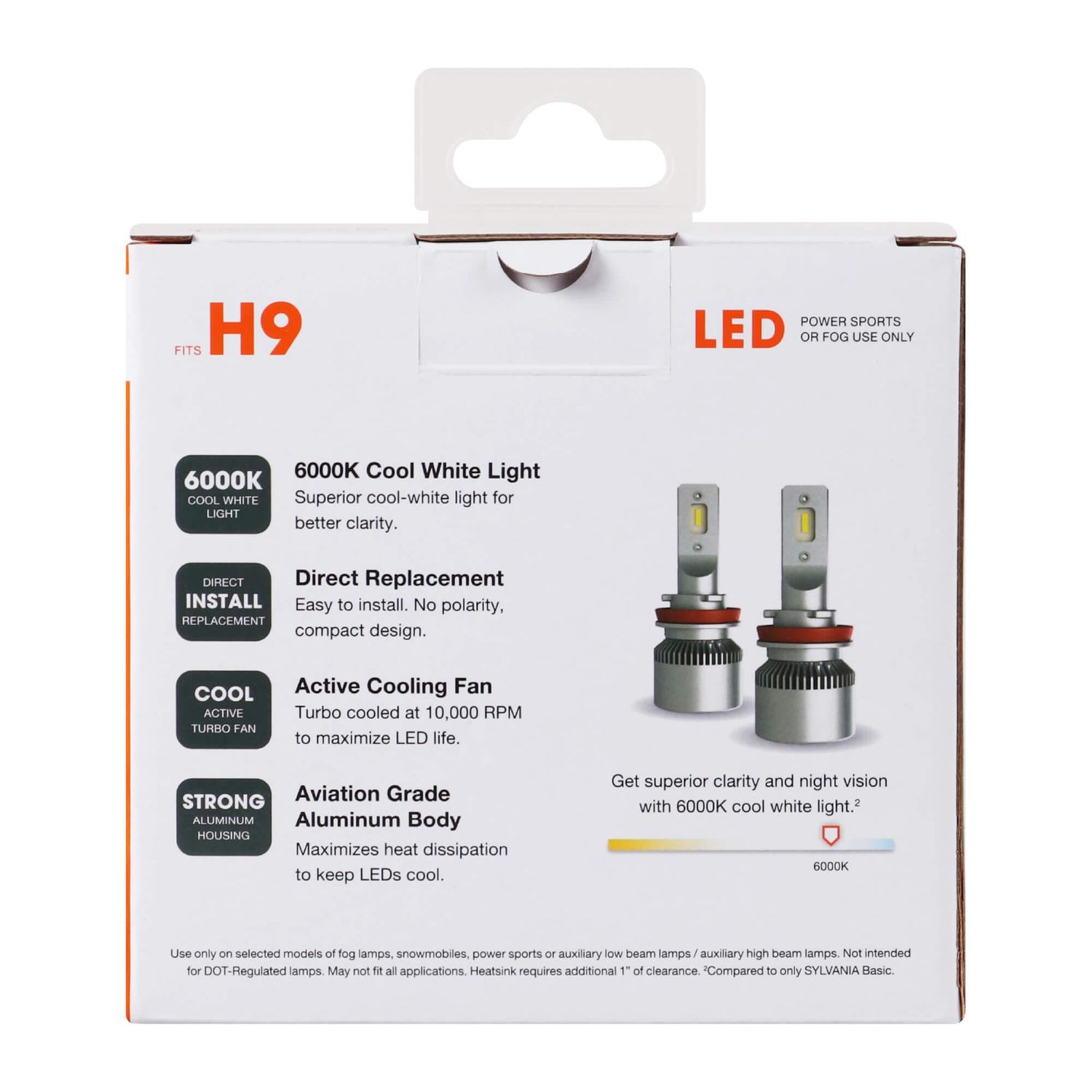 Sylvania LED Headlight Bulb H9SLBX2