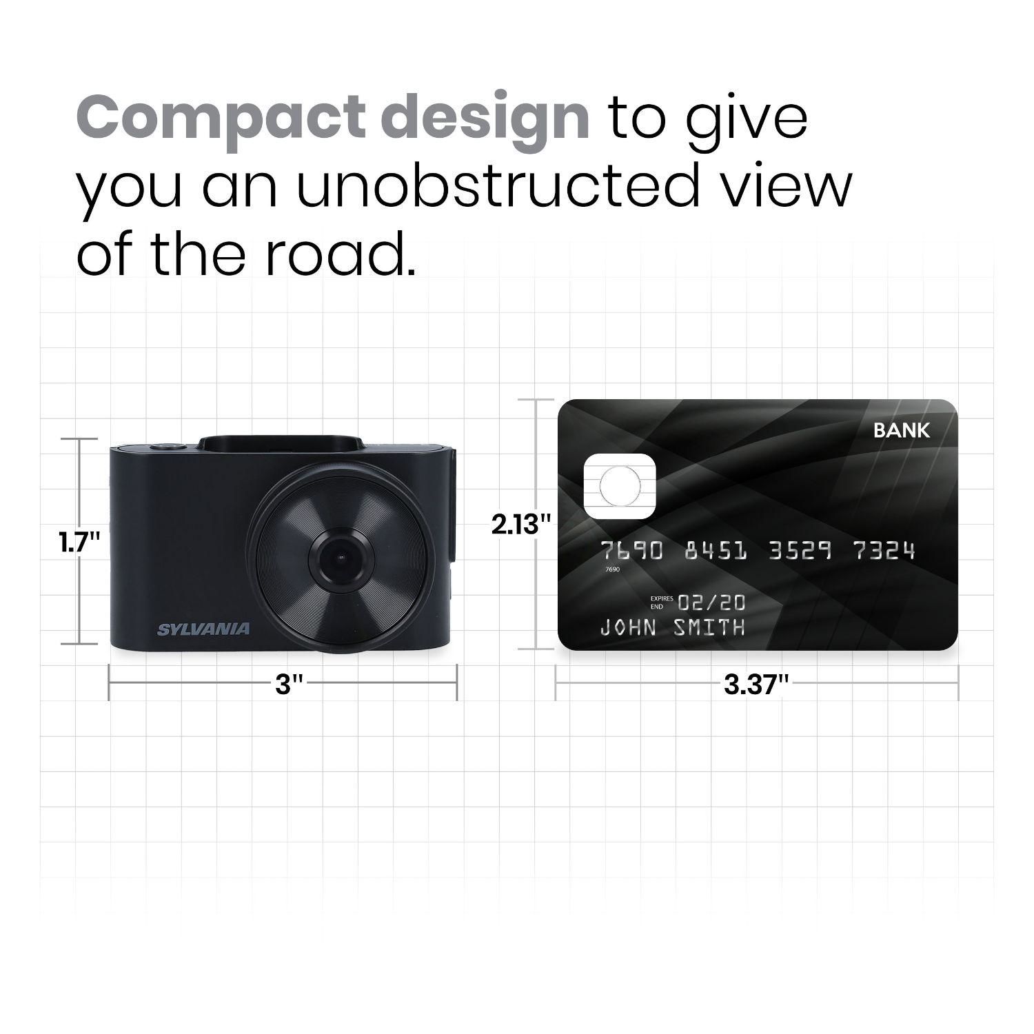Sylvania 110 Degree View Hd 720P Roadsight Basic Dash Camera