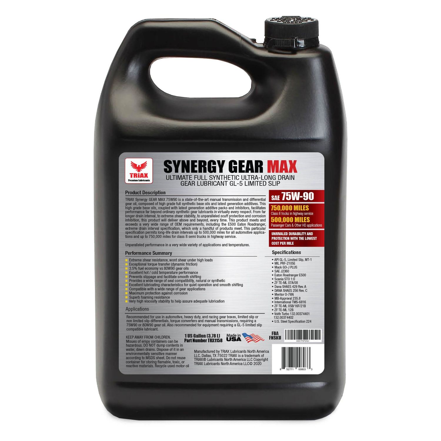 MOBIL 1 SYN GEAR LUBE LS 75W-90 - Perfomance Lube - Lubricantes